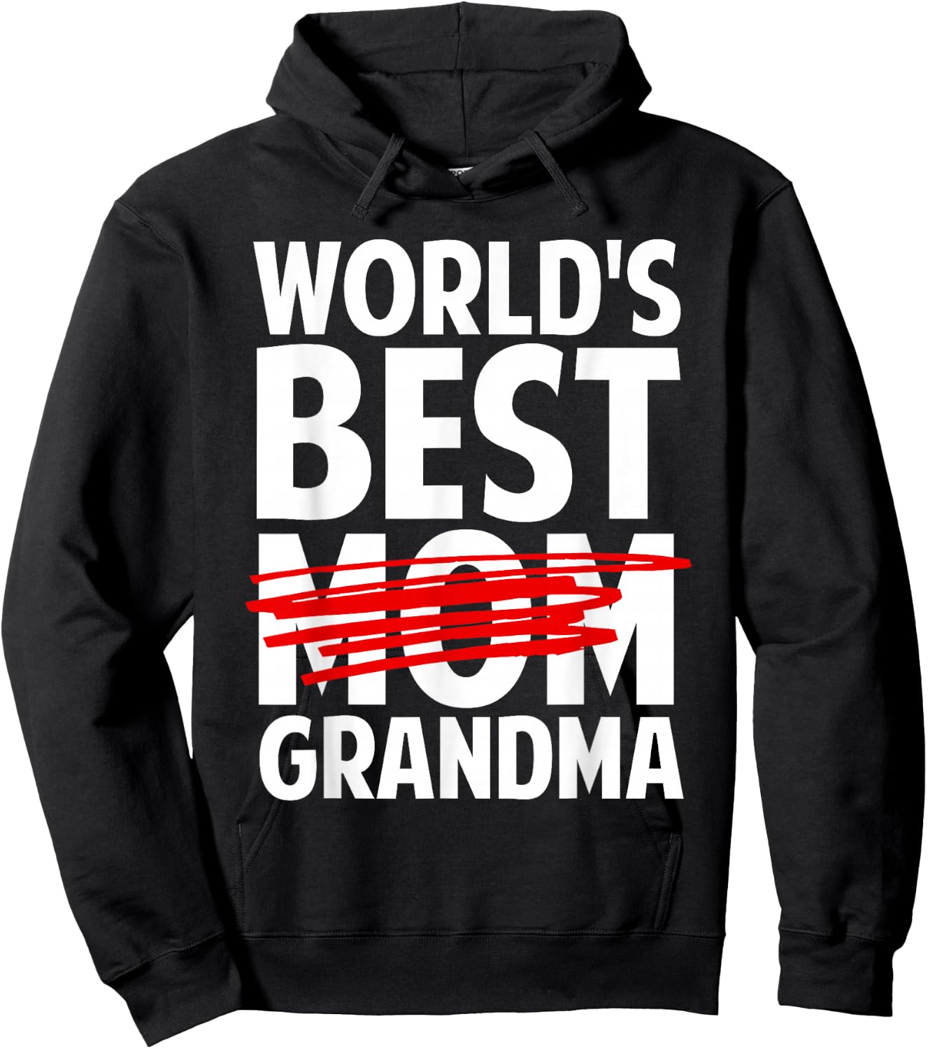 Grandma Art For Mom Women World's Best Grandmother Grandma Hoodie - Hoodie | Black