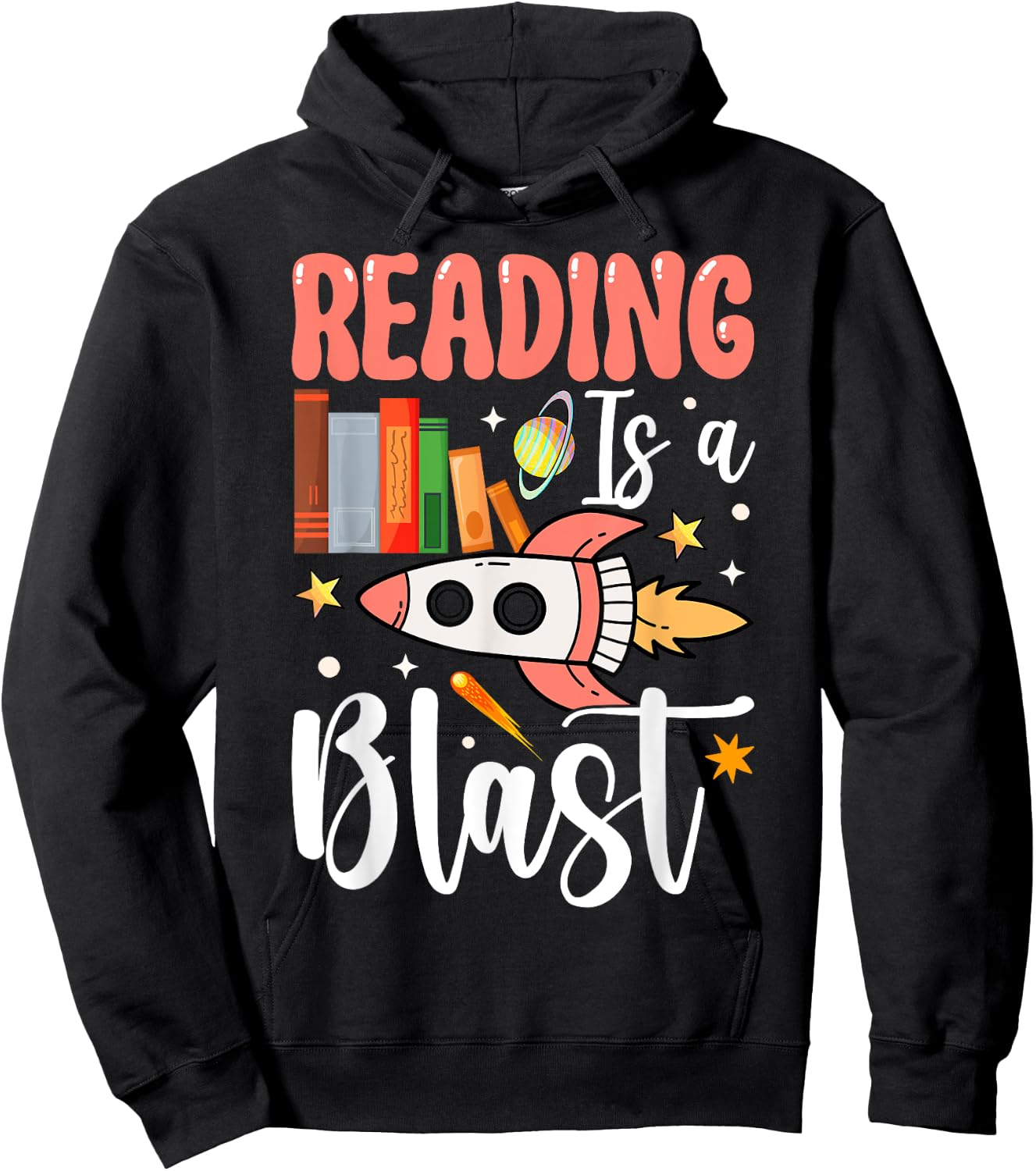 Reading Is A Blast Hoodie - Hoodie | Black