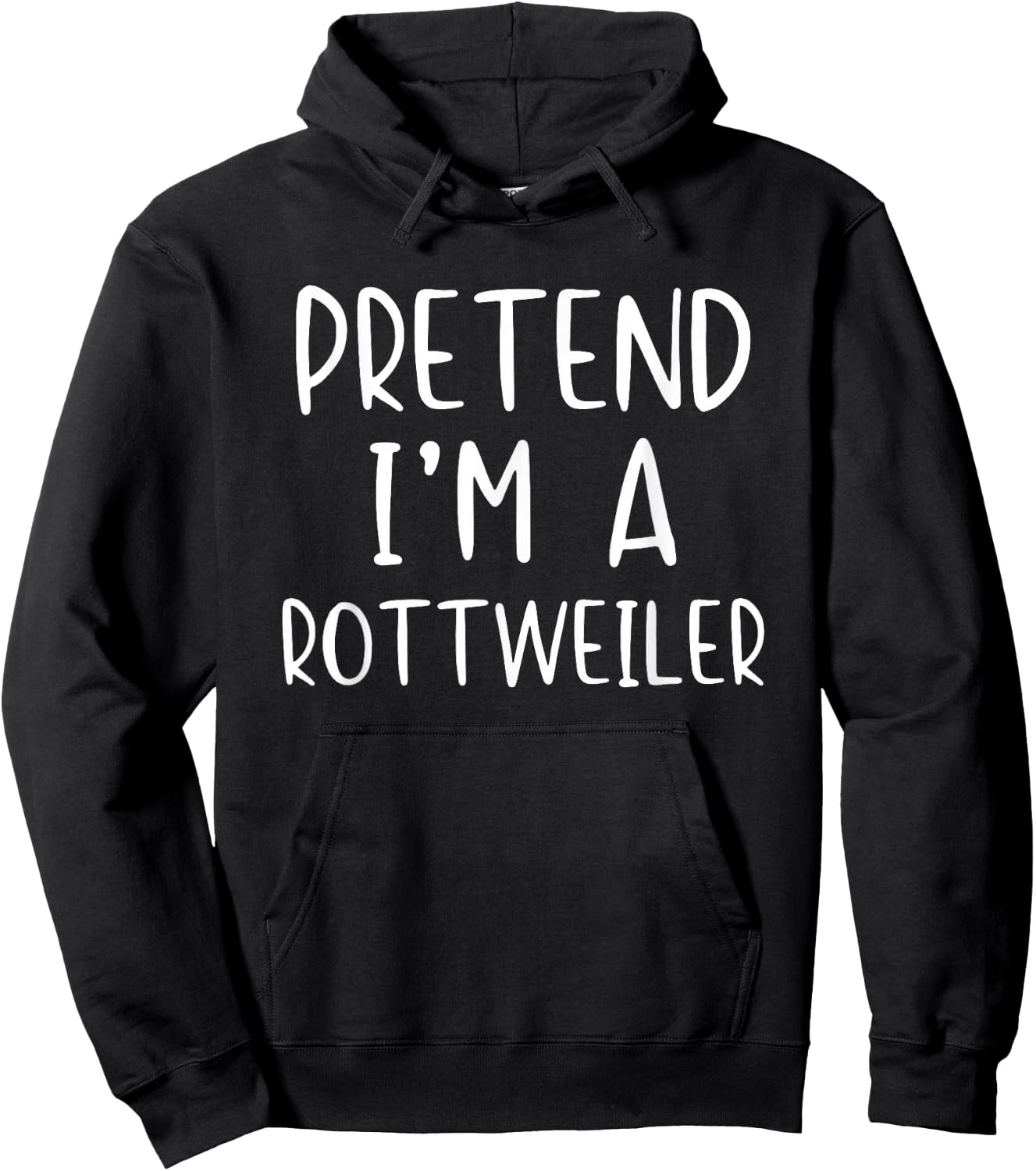 Pretend I'm A Rottweiler Dog Costume Halloween Simple Kid Hoodie - Hoodie | Black