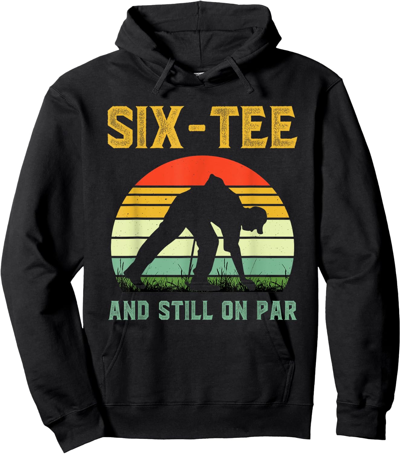 Funny 60th Birthday Golf Pun Golfing 60 Year Old Golfer Hoodie - Hoodie | Black