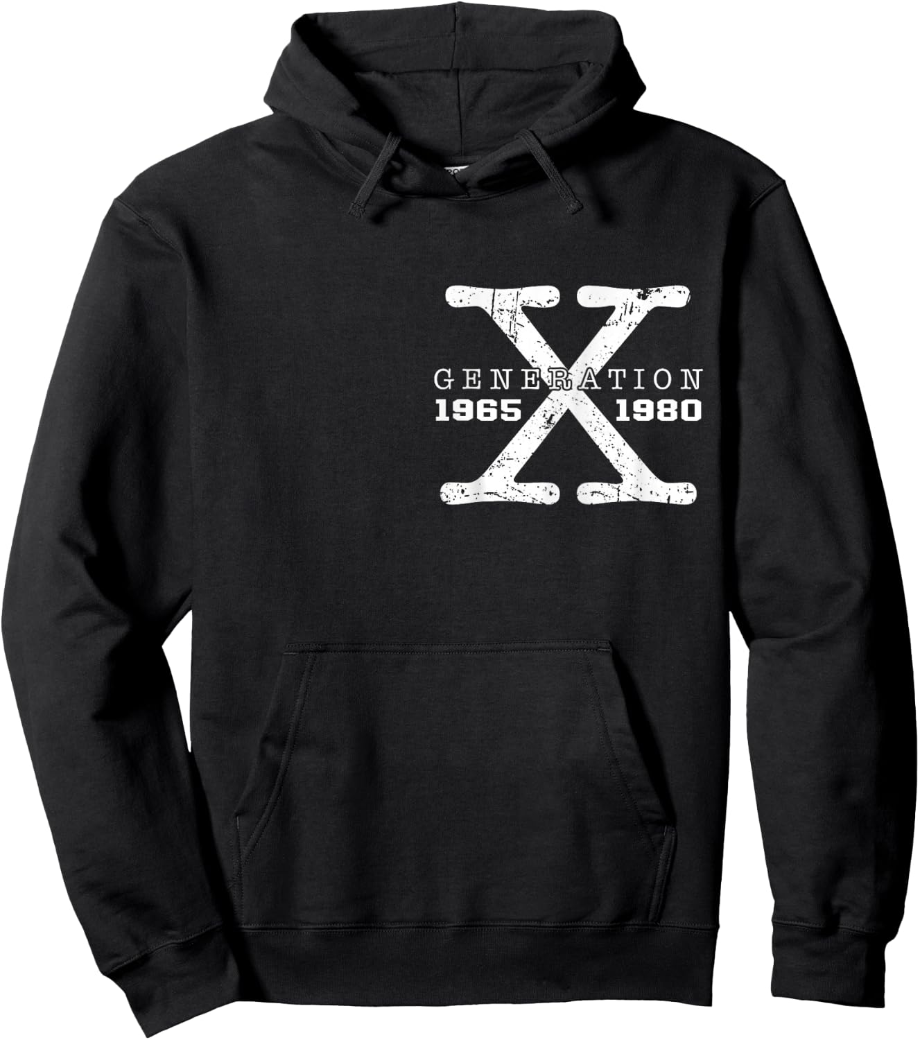 Generation X Raised On Hose Water And (on back) Gen X Hoodie - Hoodie | Black