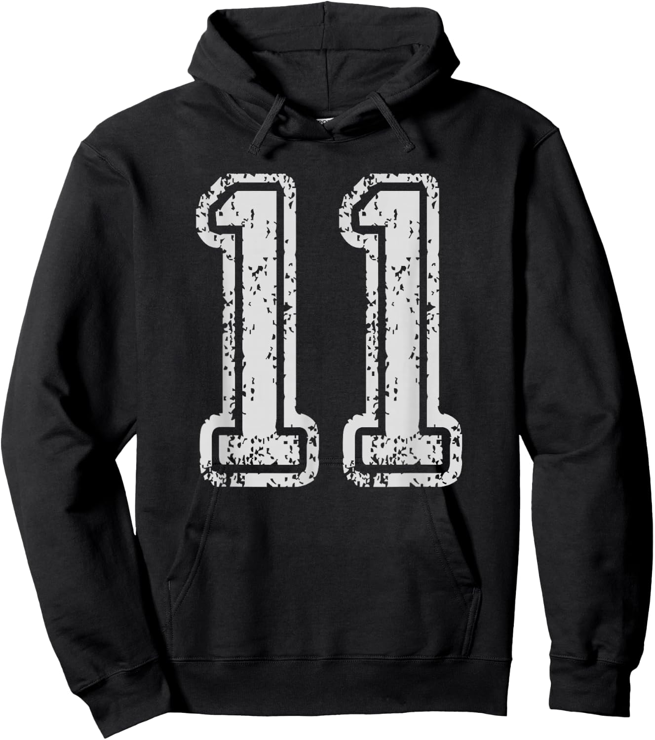 Team Jersey Eleven Uniforms Number 11 School Sports Birthday Hoodie - Hoodie | Black