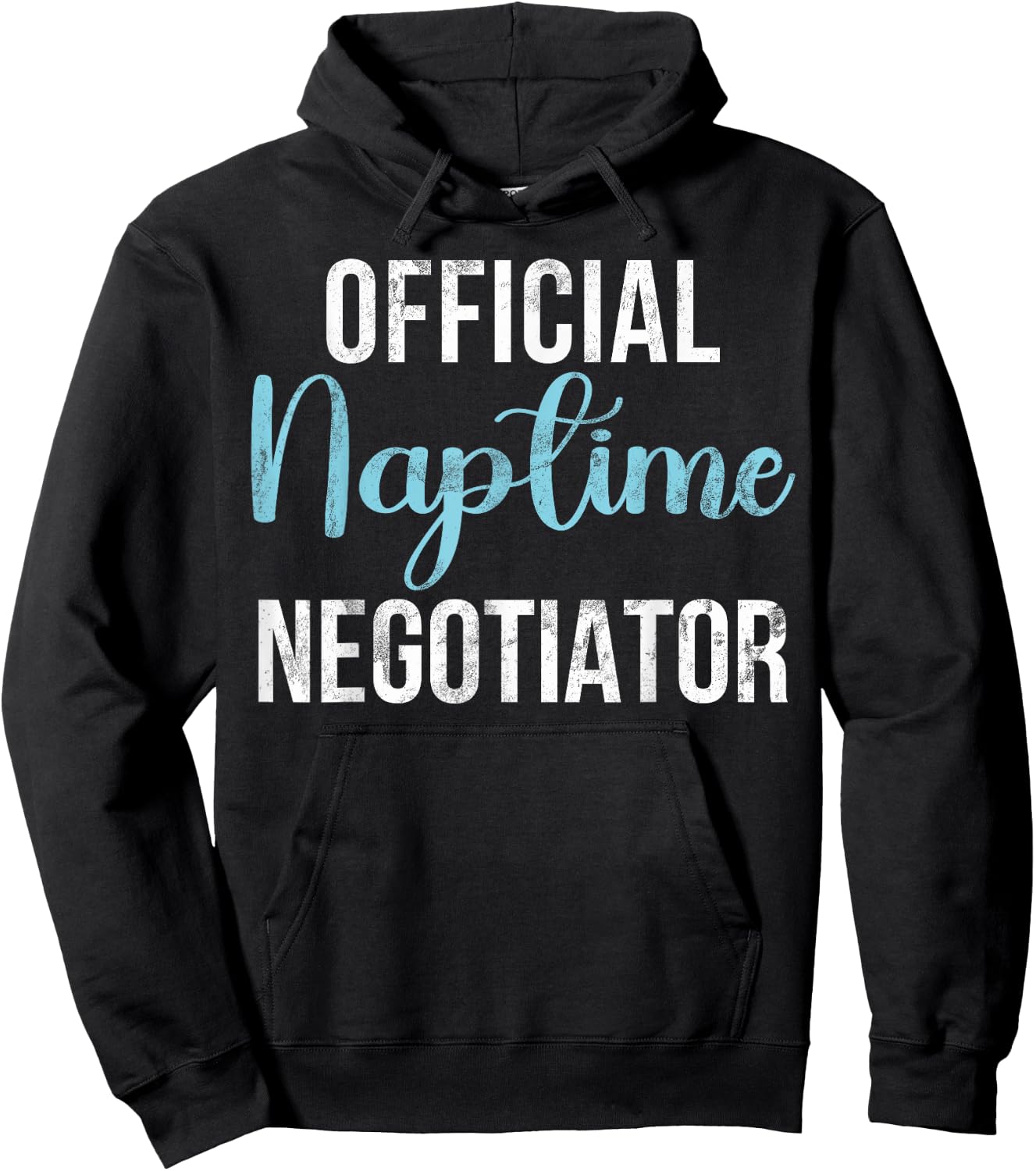 Official Naptime Negotiator New Dad Hoodie - Hoodie | Black