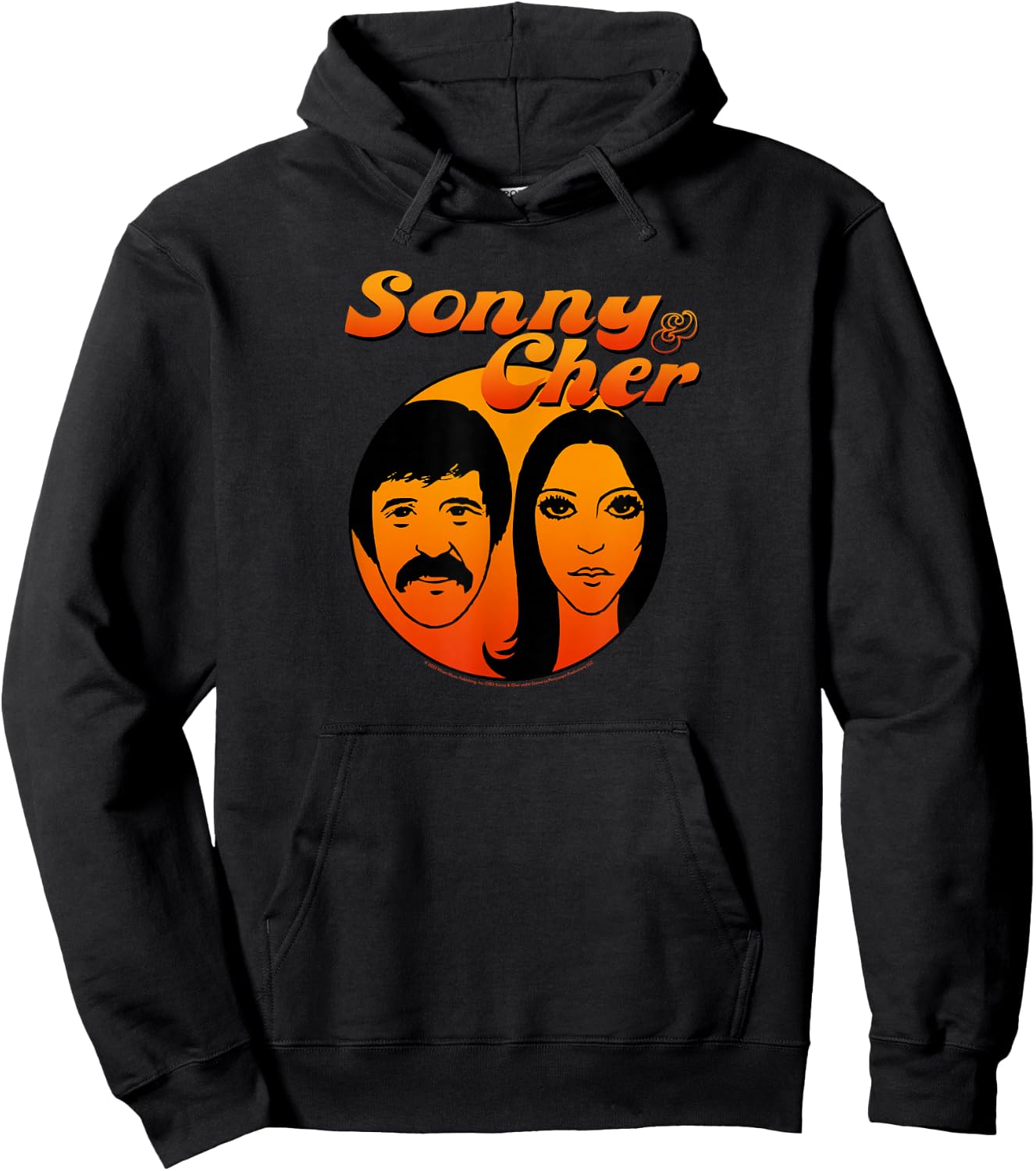 Sonny & Cher Round Comedy Hour Logo Hoodie - Hoodie | Black