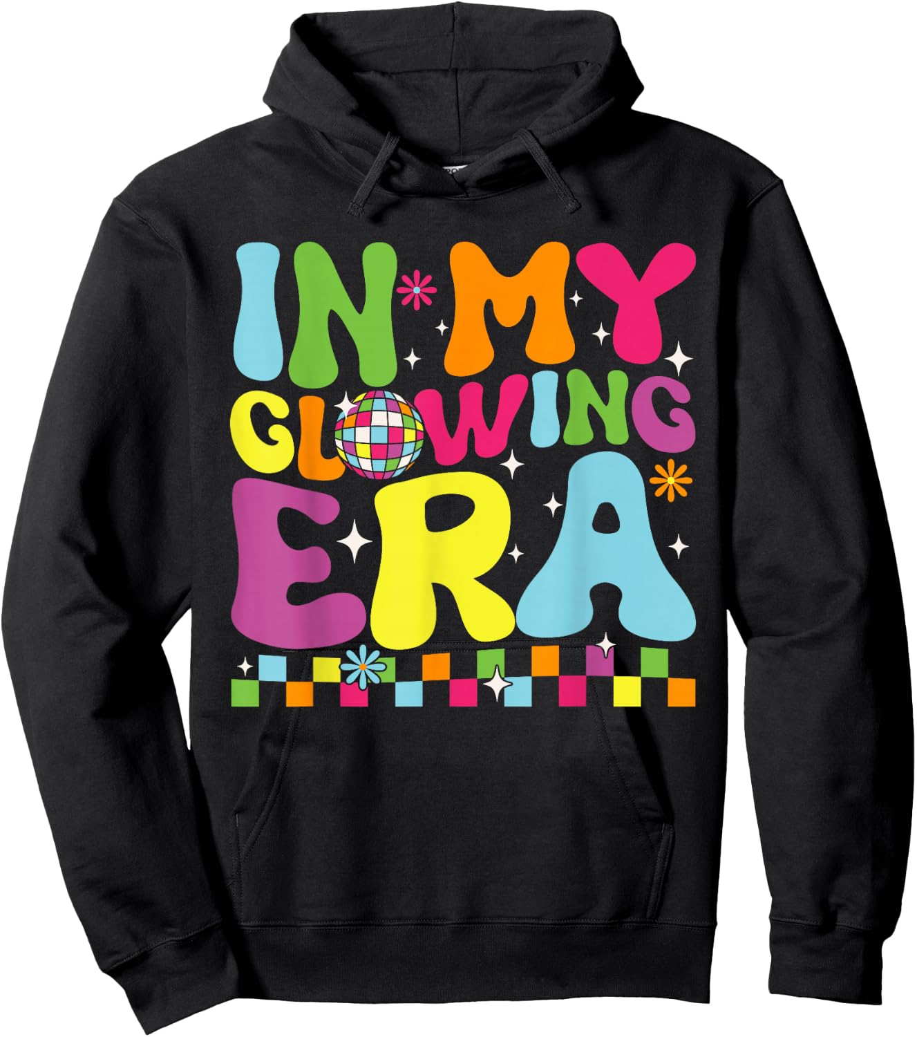 In My Glowing Era Summer Vacation Trips Funny Teachers Hoodie - Hoodie | Black