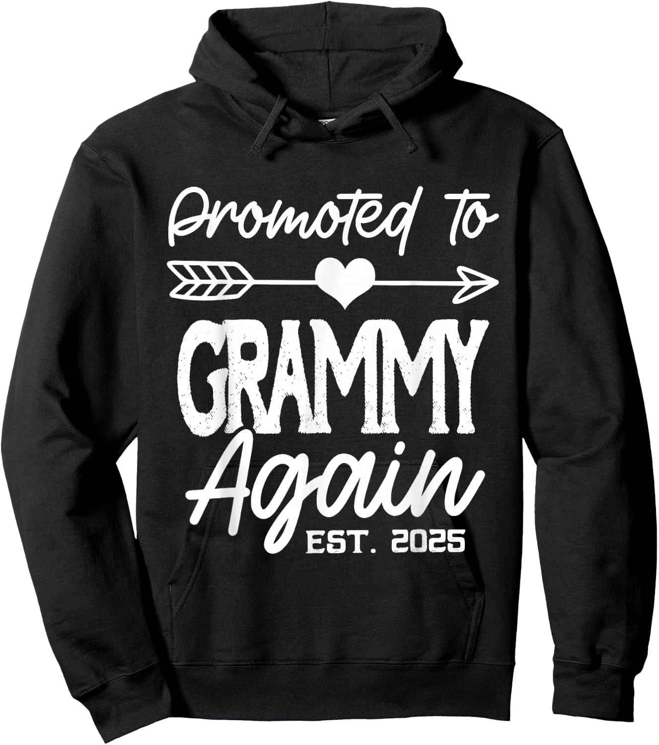 Promoted To Grammy Again Est 2025 Hoodie - Hoodie | Black