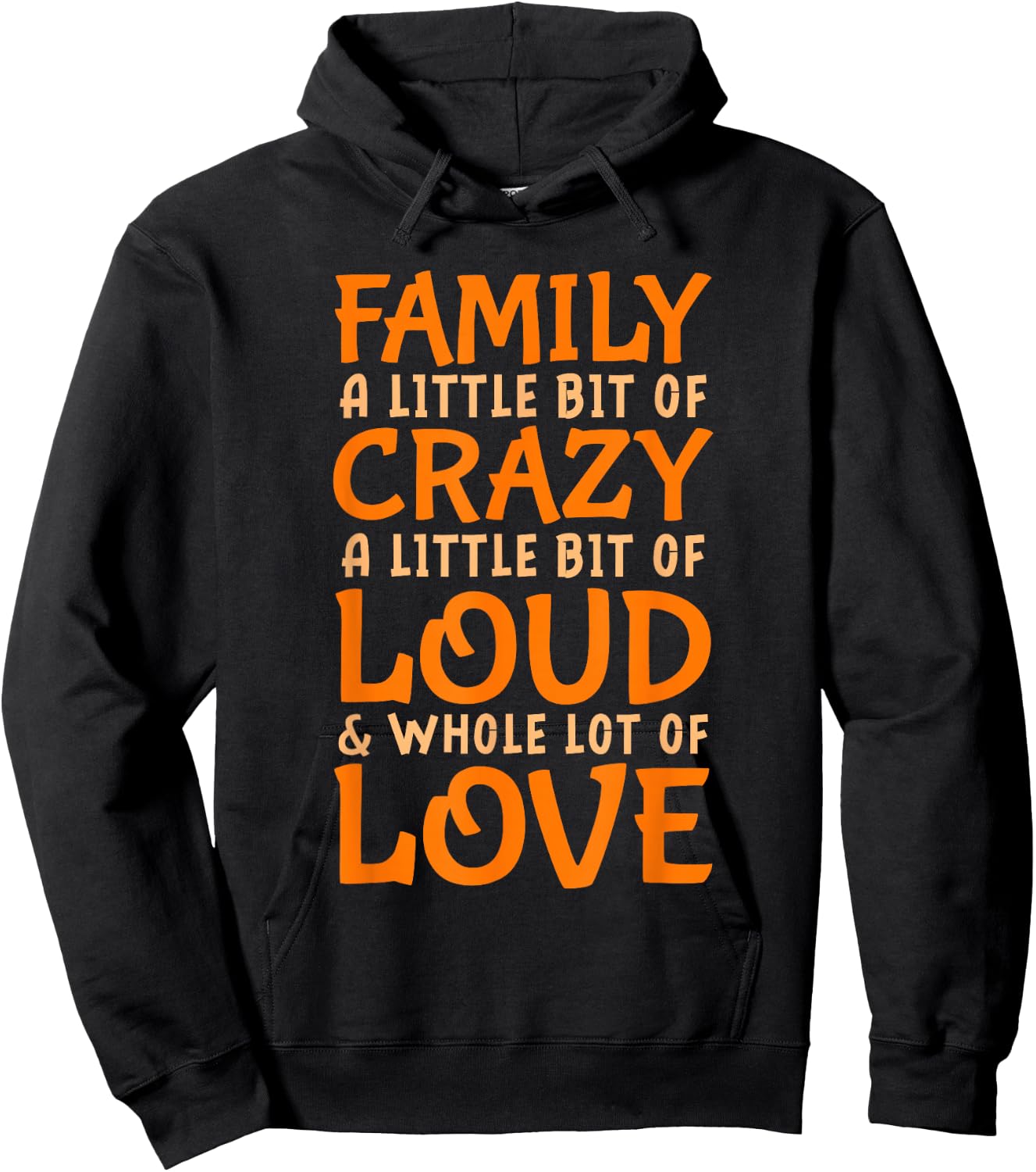 Family Reunion | Family A Little Bit Of Crazy Hoodie - Hoodie | Black