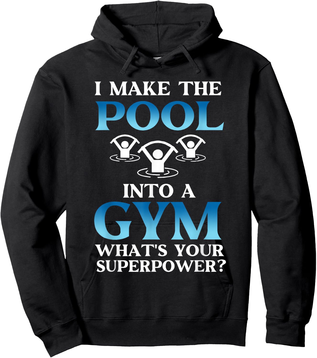 Funny Water Aerobics Instructor Hoodie - Hoodie | Black