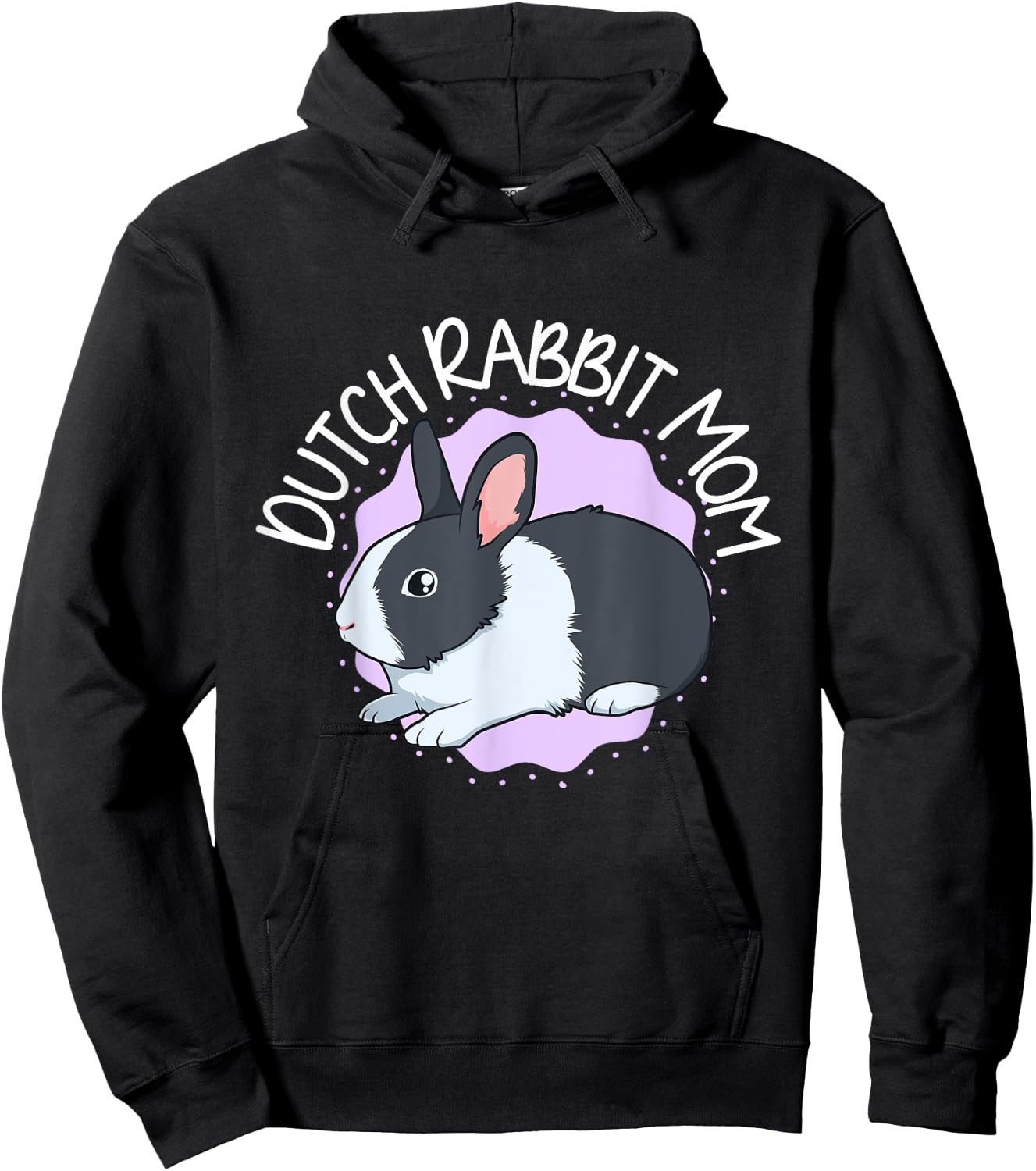 Dutch Rabbit Mom Hoodie - Hoodie | Black