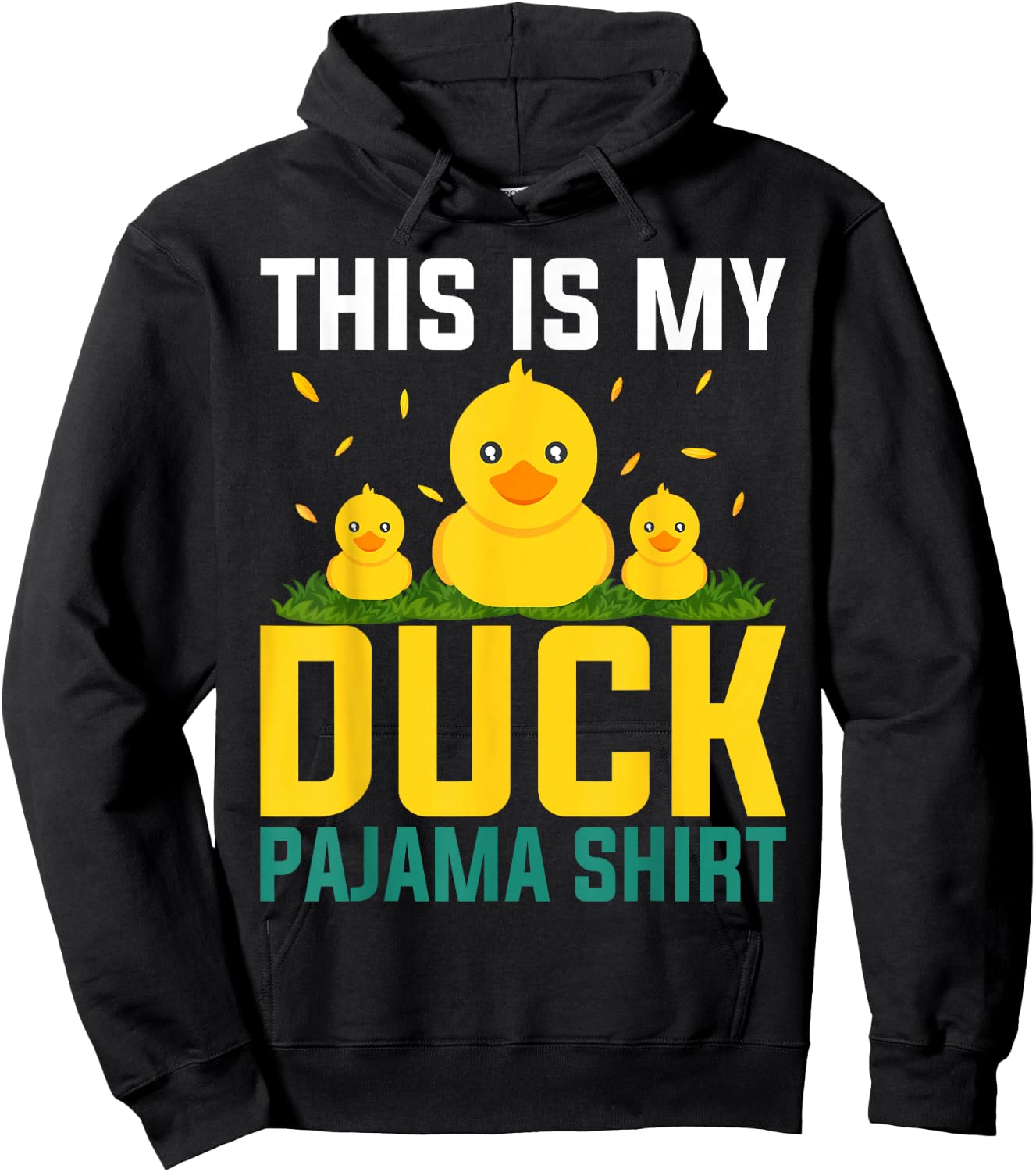 This Is My Duck Pajama Women Girls Duck Pjs Funny Duck Hoodie - Hoodie | Black