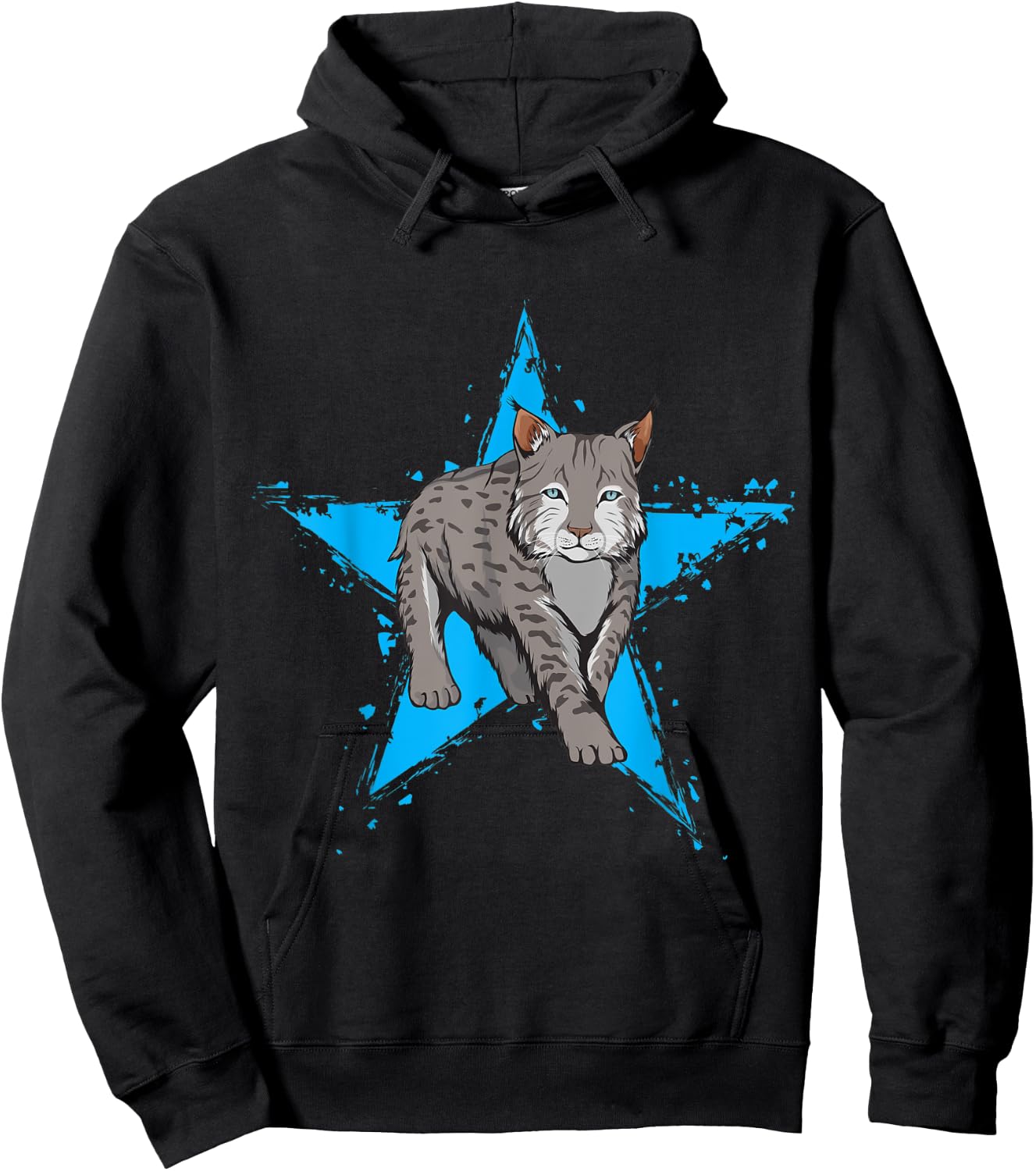 Lynx Star Design Wildcat Love Lover Lynxes Men Women Kids Hoodie - Hoodie | Black
