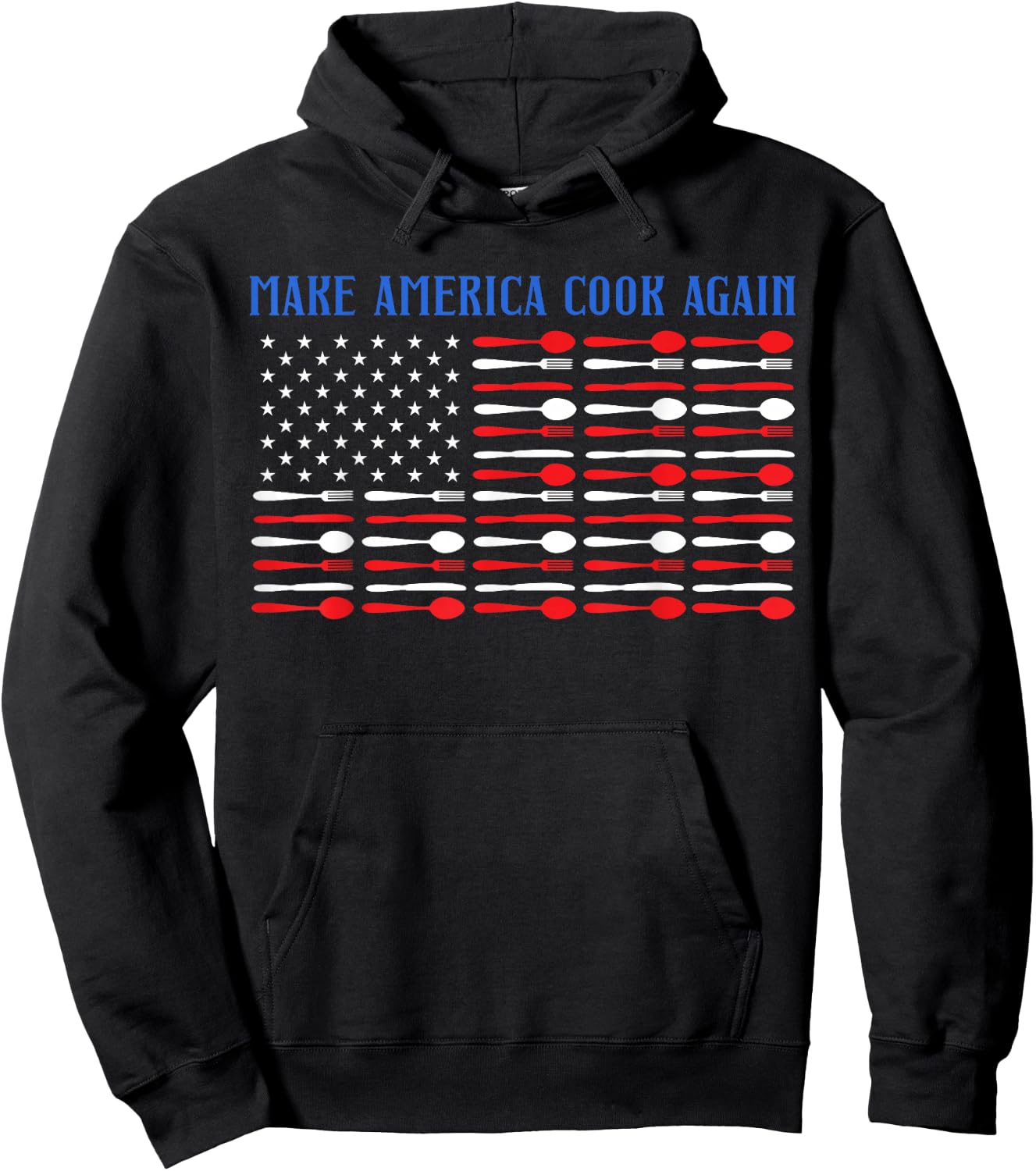 Make America Cook Again Chef Knife Kitchen Food Menu Cook Hoodie - Hoodie | Black