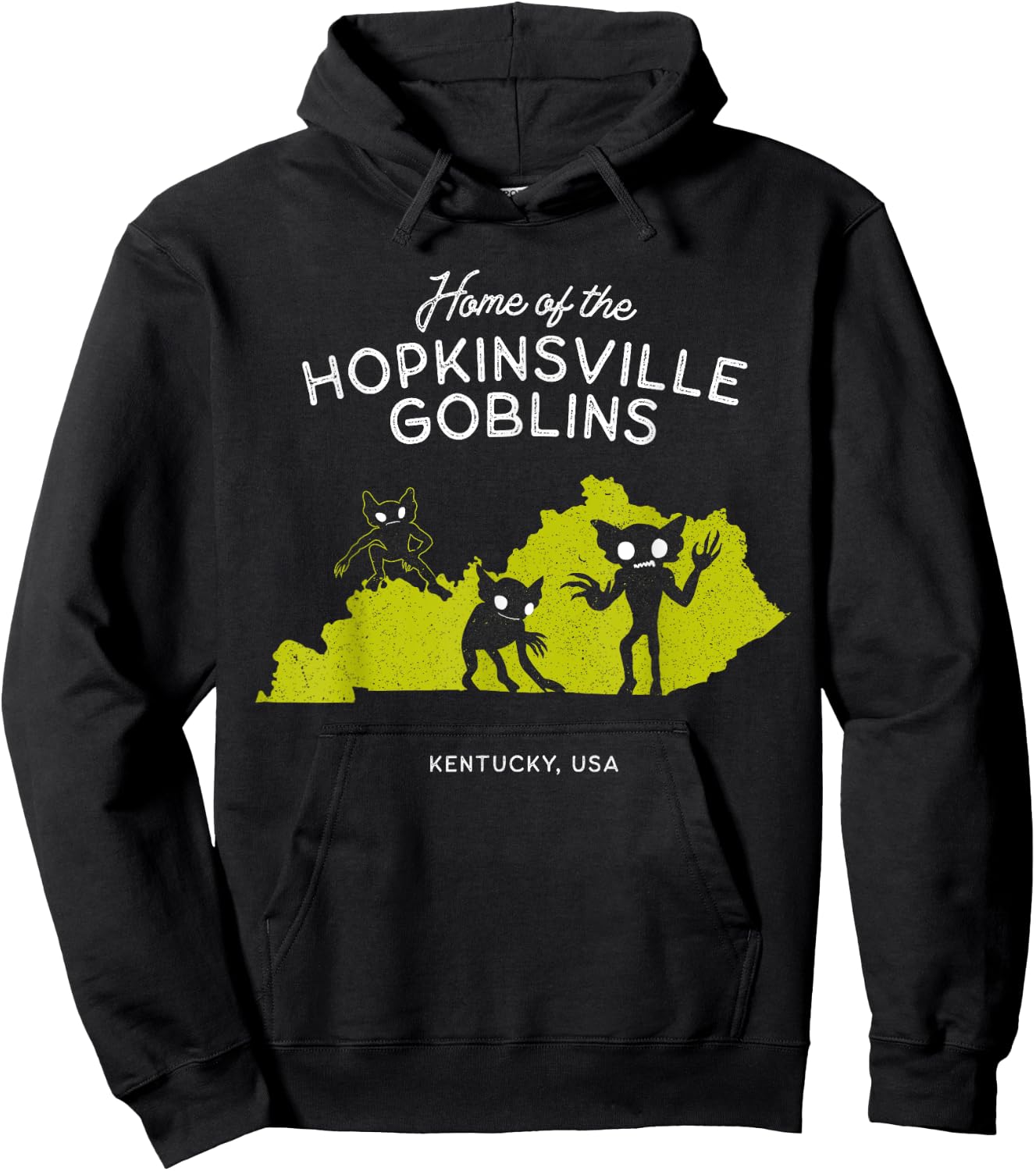 Home of the Hopkinsville Goblins - Kentucky, USA Hoodie - Hoodie | Black