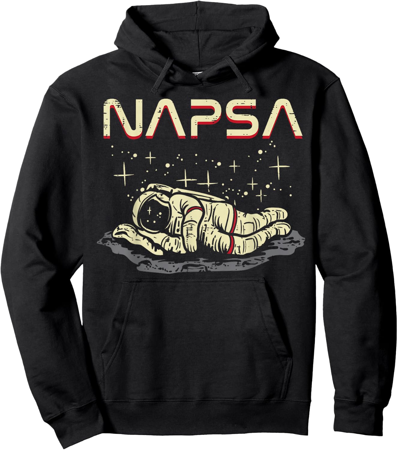 Astronaut Nap Napsa Funny Space Galaxy Pun Men Women Kids Hoodie - Hoodie | Black