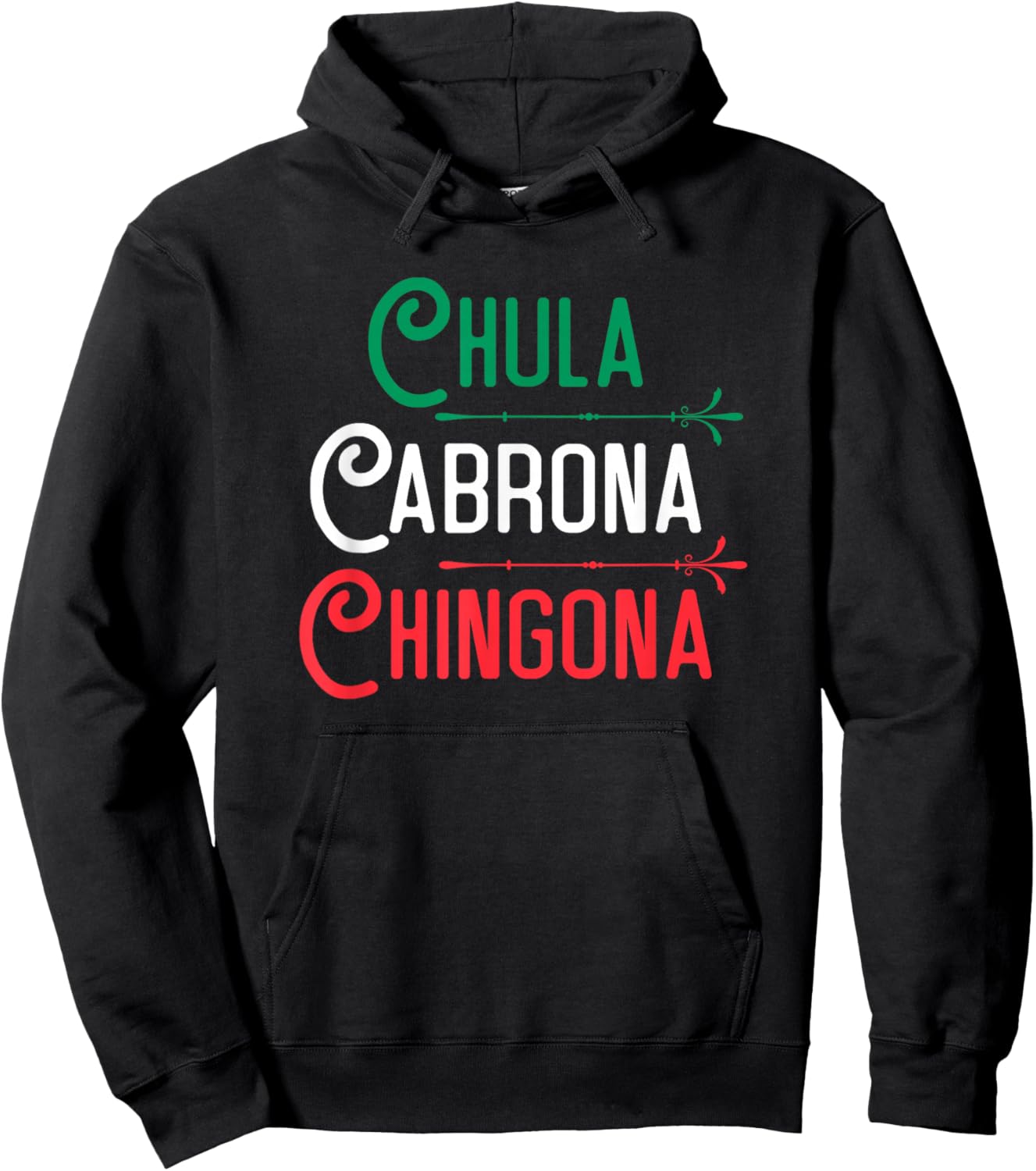 Mexicana Chula Cabrona Chingona Mexican Girl Shirt Hoodie - Hoodie | Black