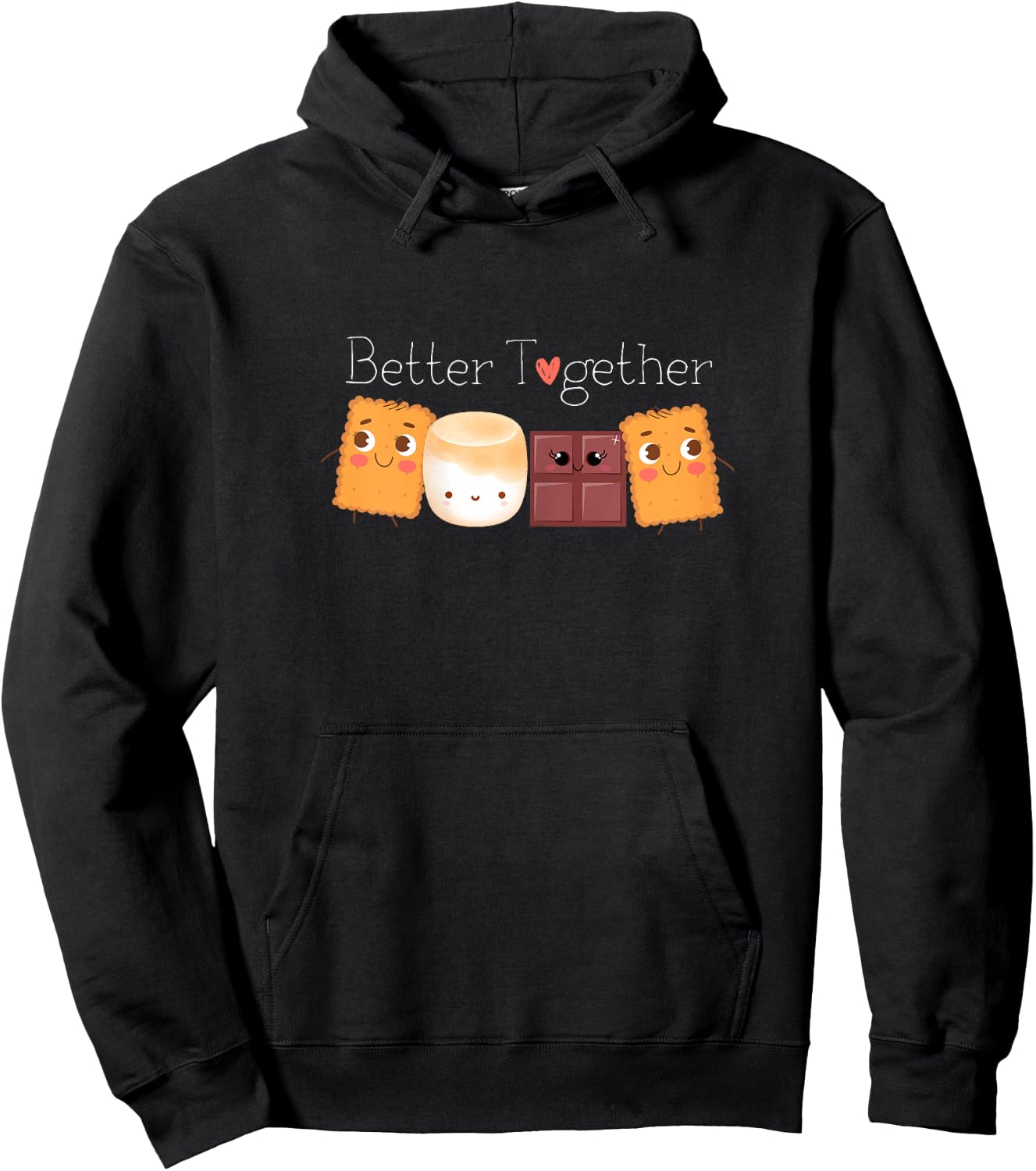 Group Hug S'mores Shirt Better Together Cute Camping Lover Hoodie - Hoodie | Black