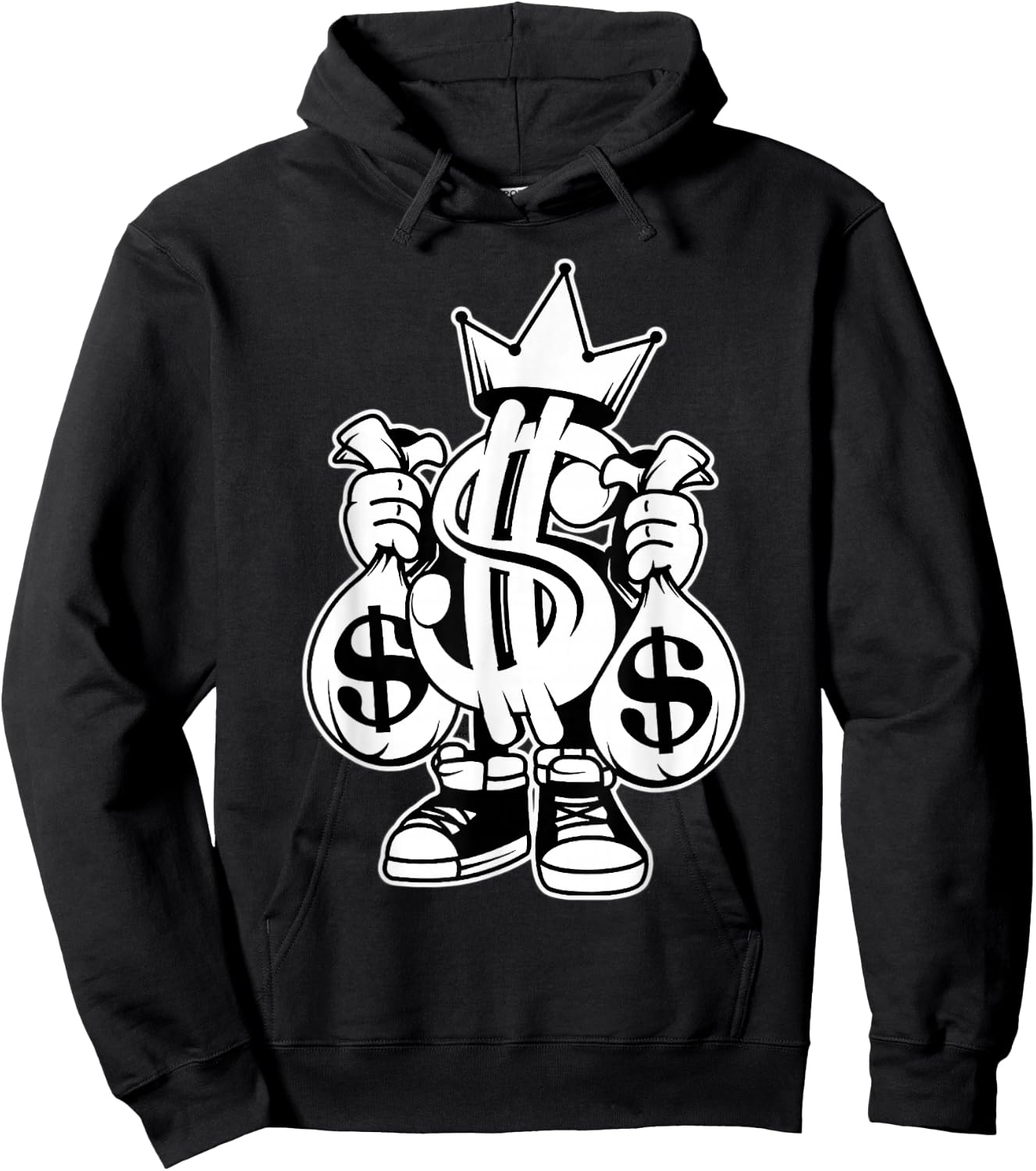 King Money x Money Bags x Money Sign Hoodie - Hoodie | Black