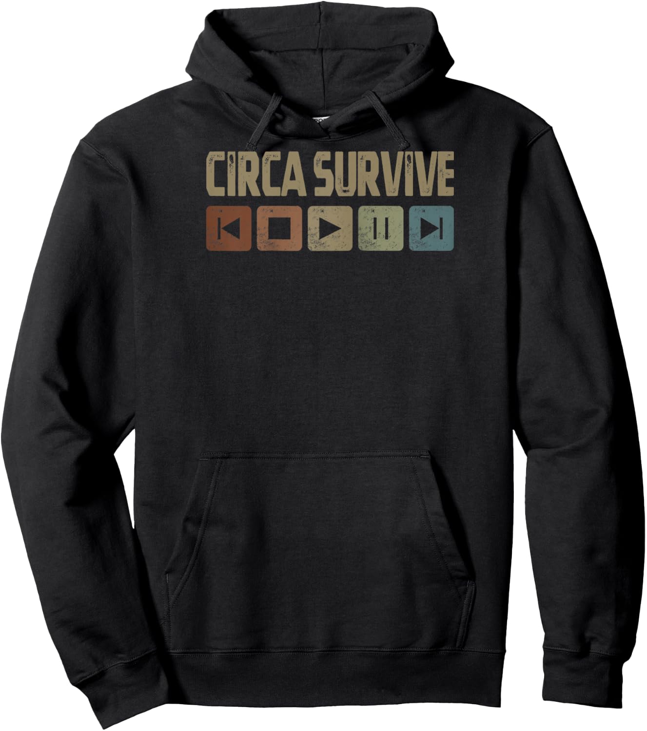 Vintage Circas Survive Retro Cassette Rock 2010s Musician Raglan Baseball Hoodie - Hoodie | Black