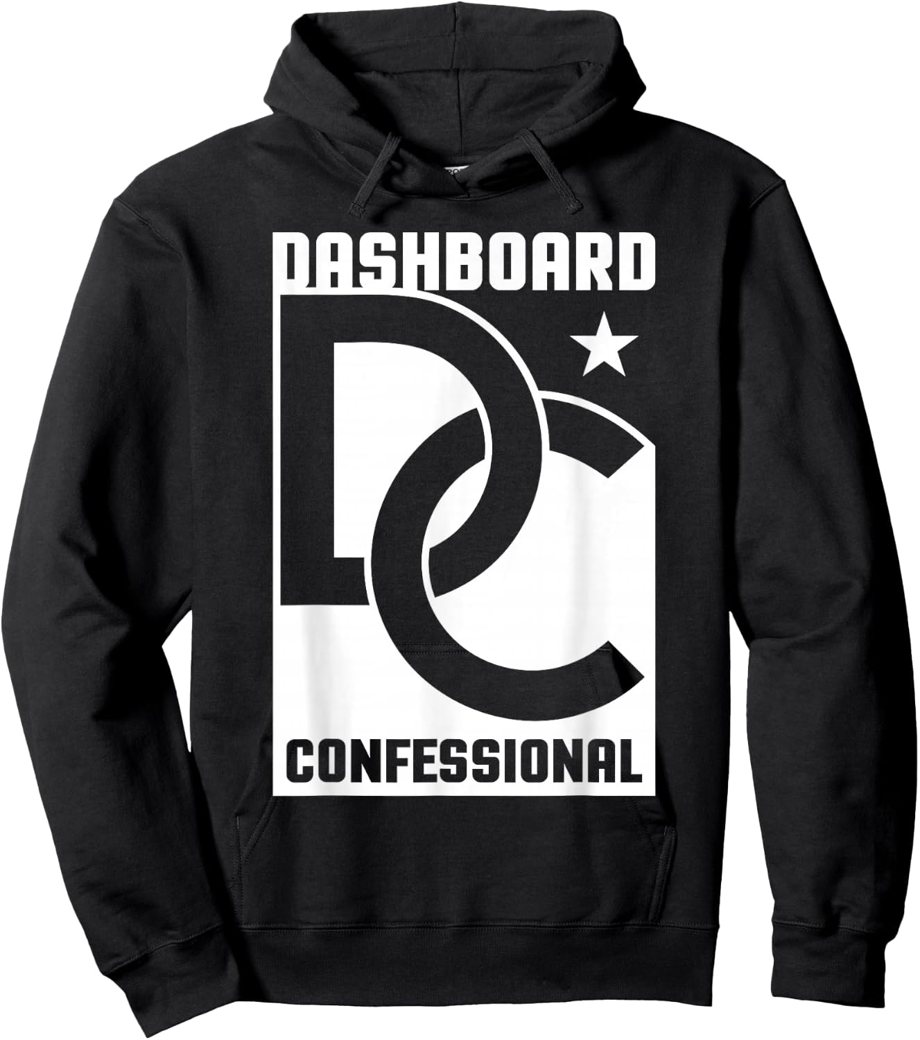 Dashboard Confessional - Linked Logo , Small, Black Hoodie - Hoodie | Black