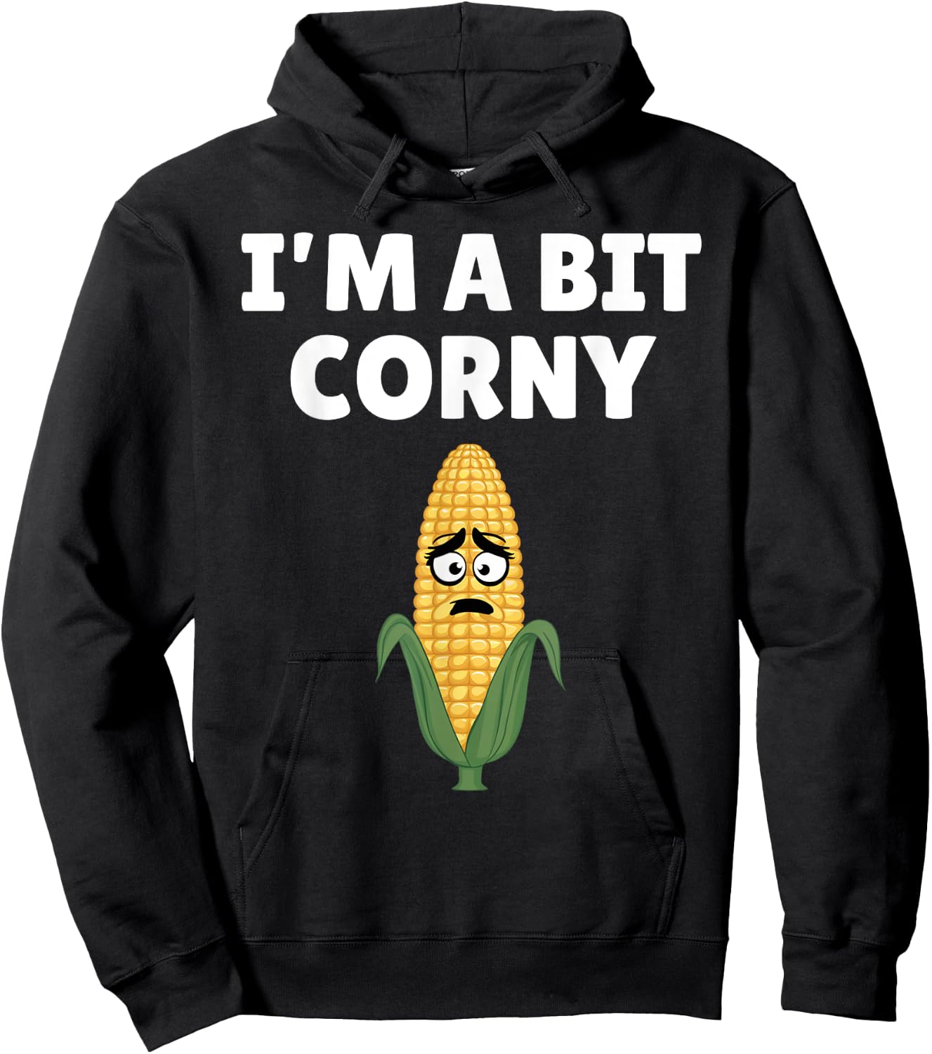 I'm A Bit Corny Sarcastic Farming Joke Funny Farm Humor Hoodie - Hoodie | Black