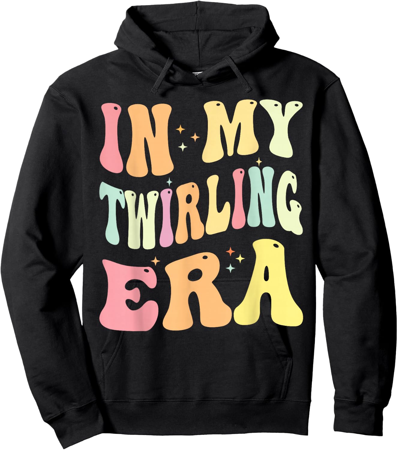 In My Twirling Era Twirler Majorettes Baton Twirling Hoodie - Hoodie | Black