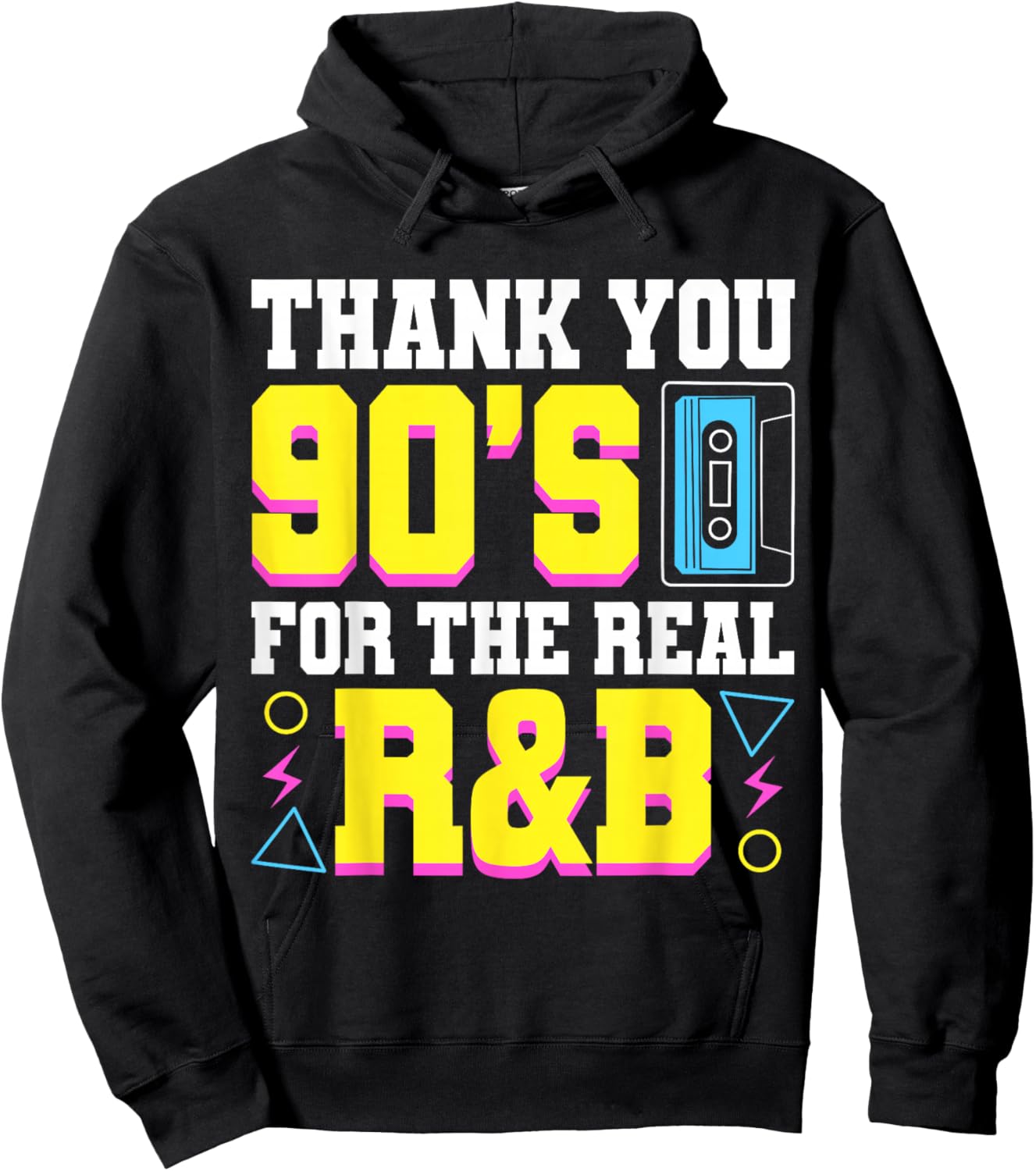 Thank You For The Real 90s R&B Music Lover Hoodie - Hoodie | Black
