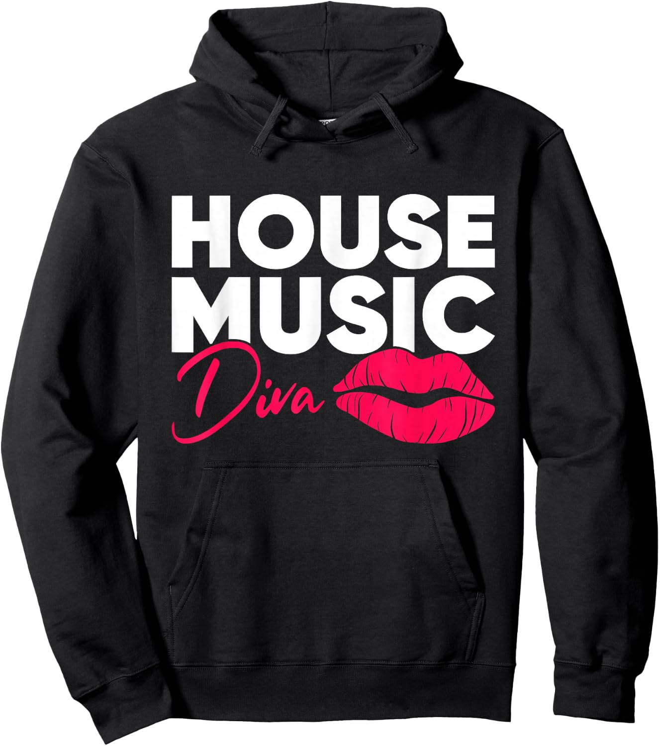 House Music Diva - DJ EDM Festival Women Hoodie - Hoodie | Black