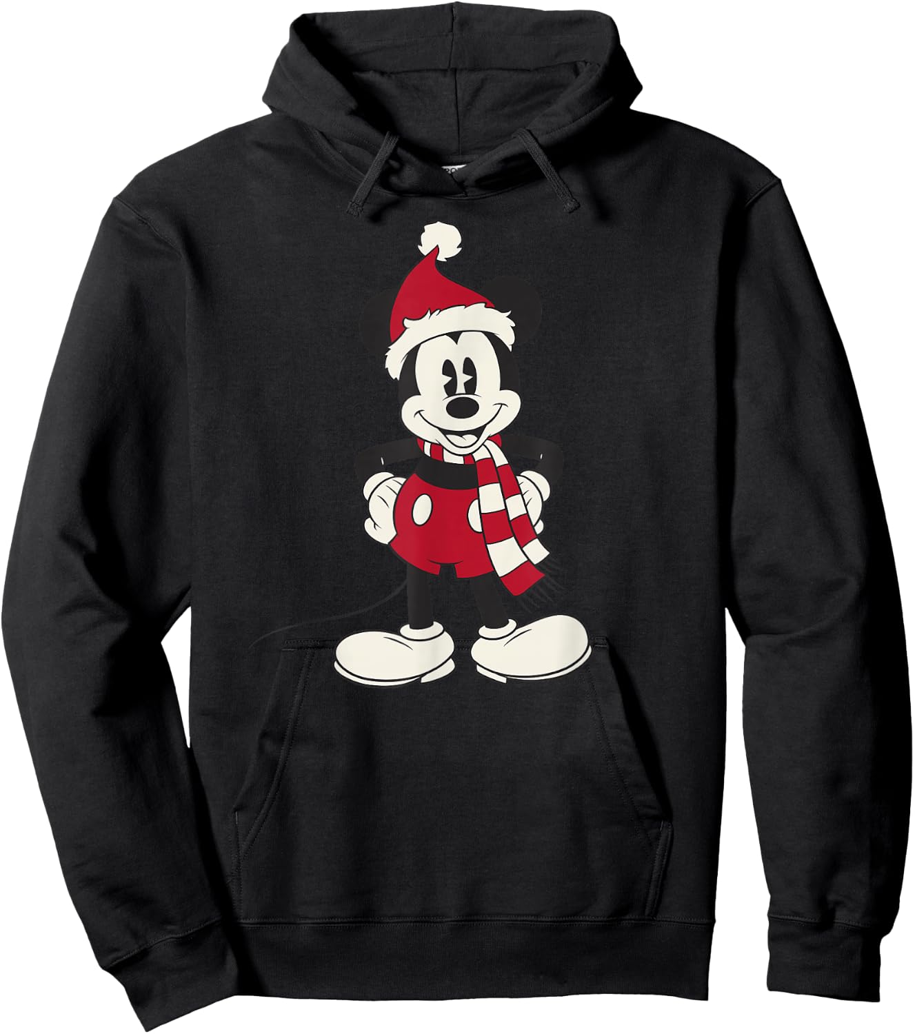 Disney Mickey & Friends Christmas Mickey Mouse Portrait Hoodie - Hoodie | Black