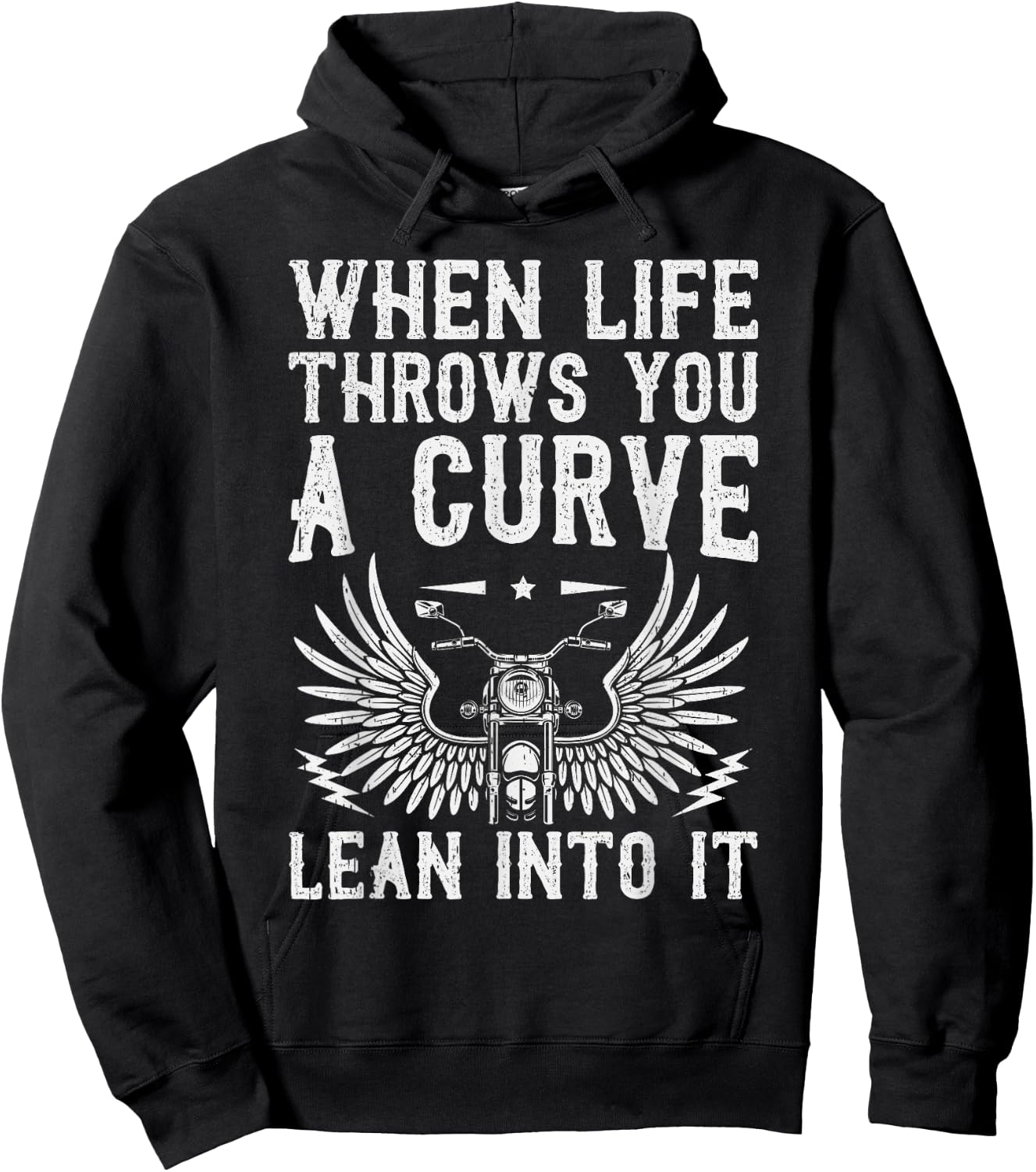 Funny Biker Art Women Motorcycle Motorbike Rider Hoodie - Hoodie | Black