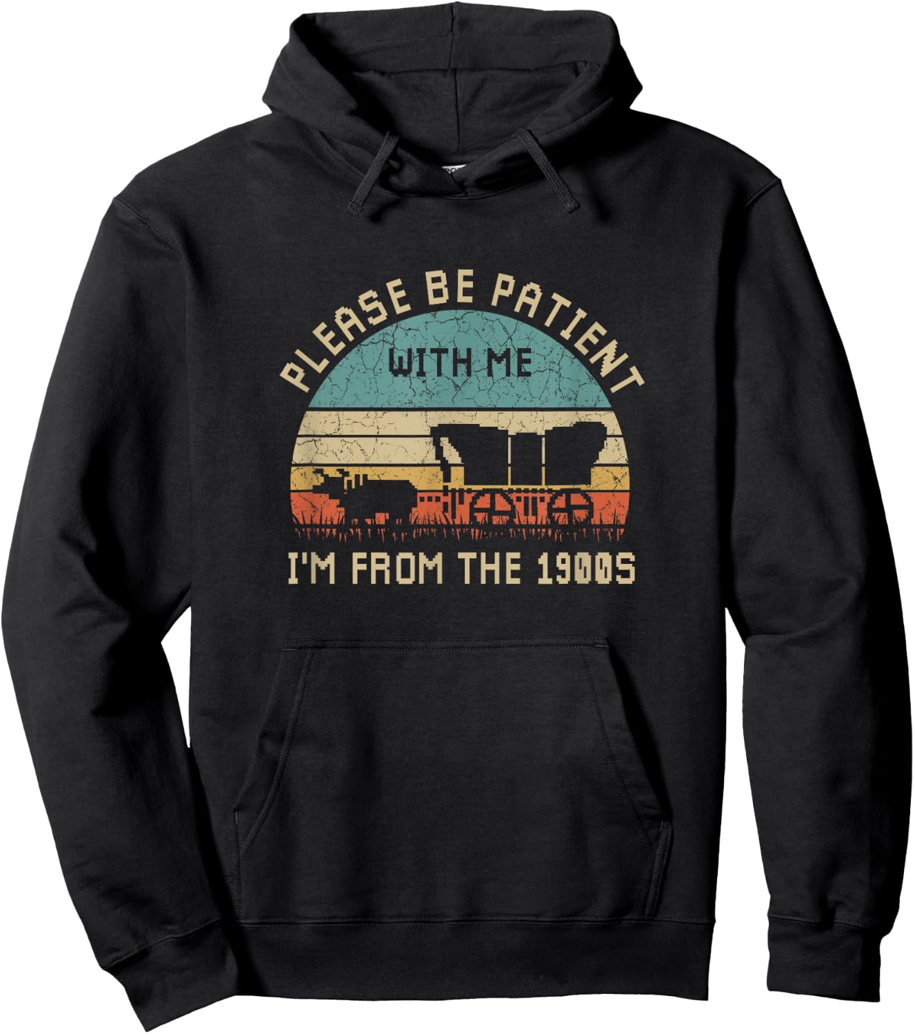 Please Be Patient With Me I'm From The 1900s Vintage Hoodie - Hoodie | Black
