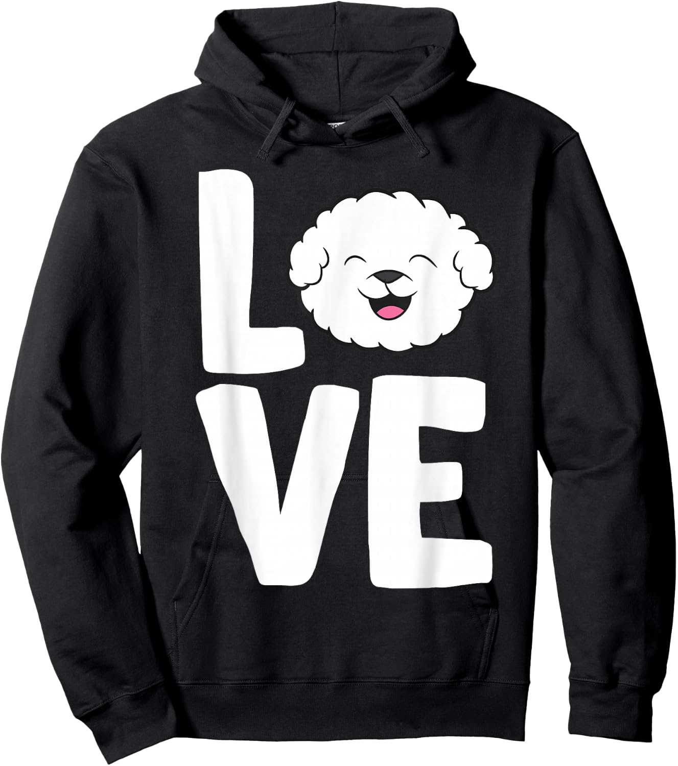 I Love Bichon Frise Dogs Hoodie - Hoodie | Black