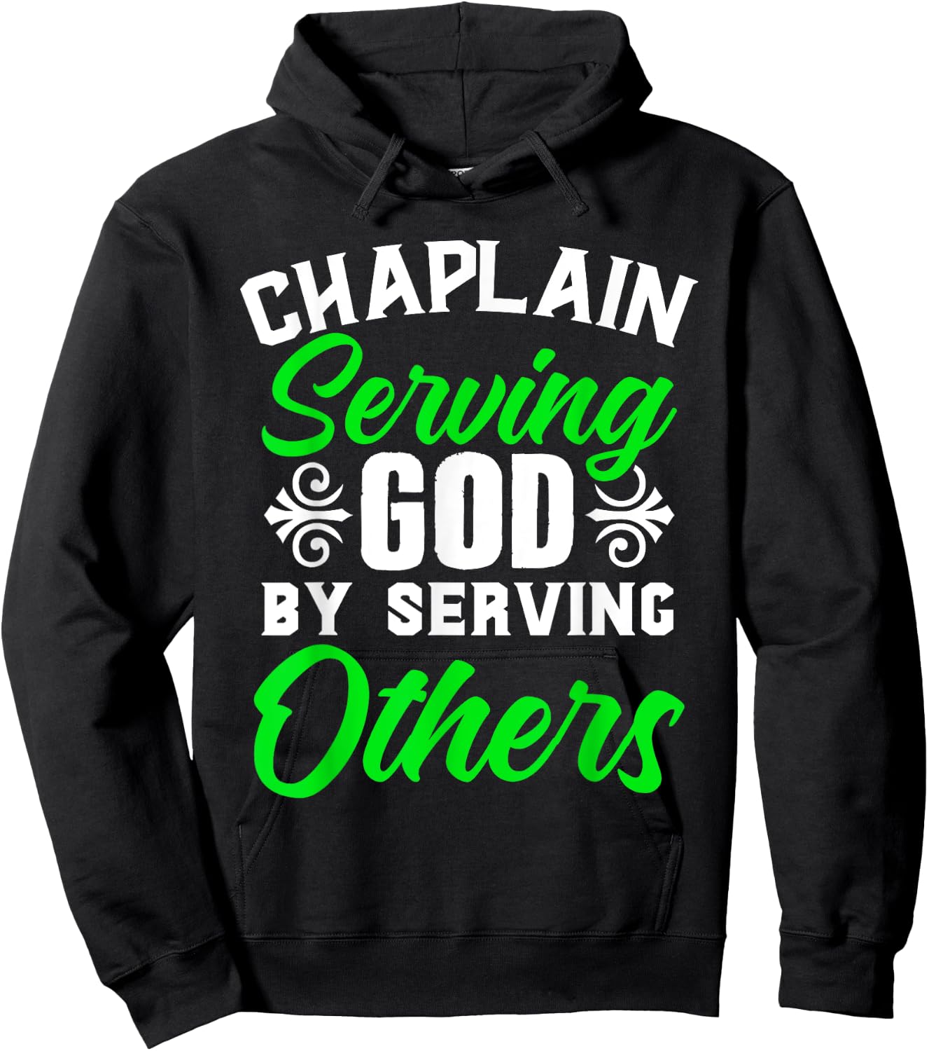 Chaplain Serving God Guardian Religious Clergy Chaplain Hoodie - Hoodie | Black