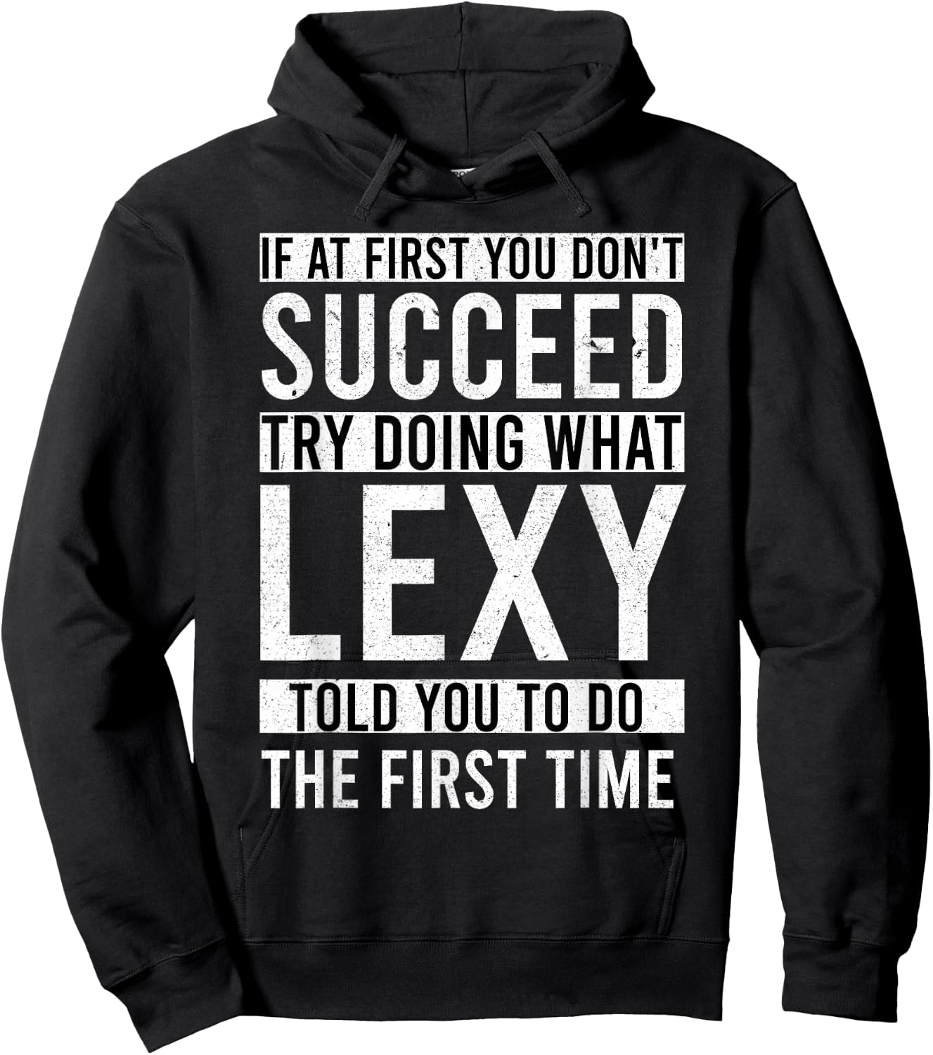 LEXY Name Personalized Birthday Presents Funny LEXY Hoodie - Hoodie | Black