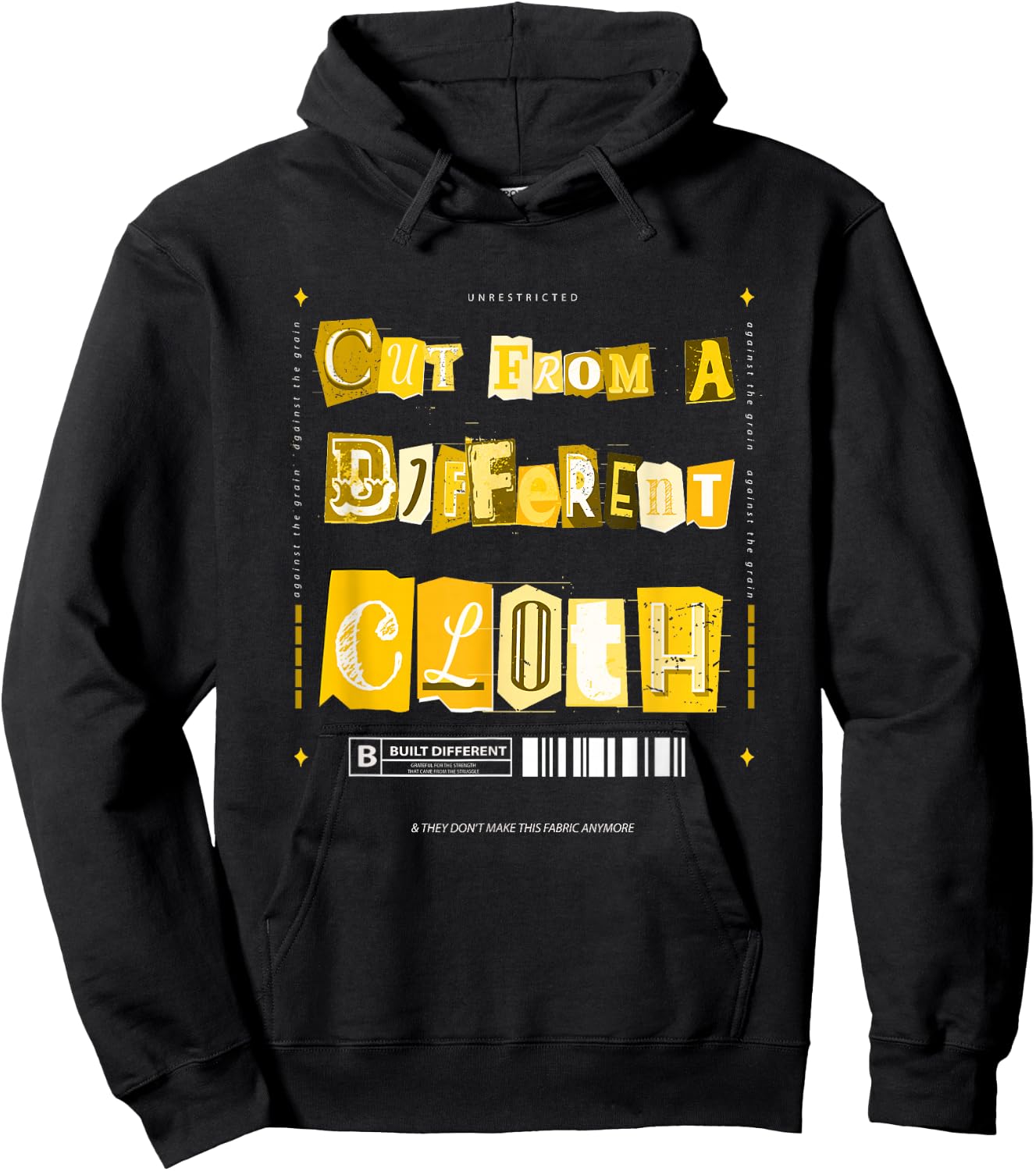 University Varsity-Gold Cut From A Different Cloth Yellow Hoodie - Hoodie | Black