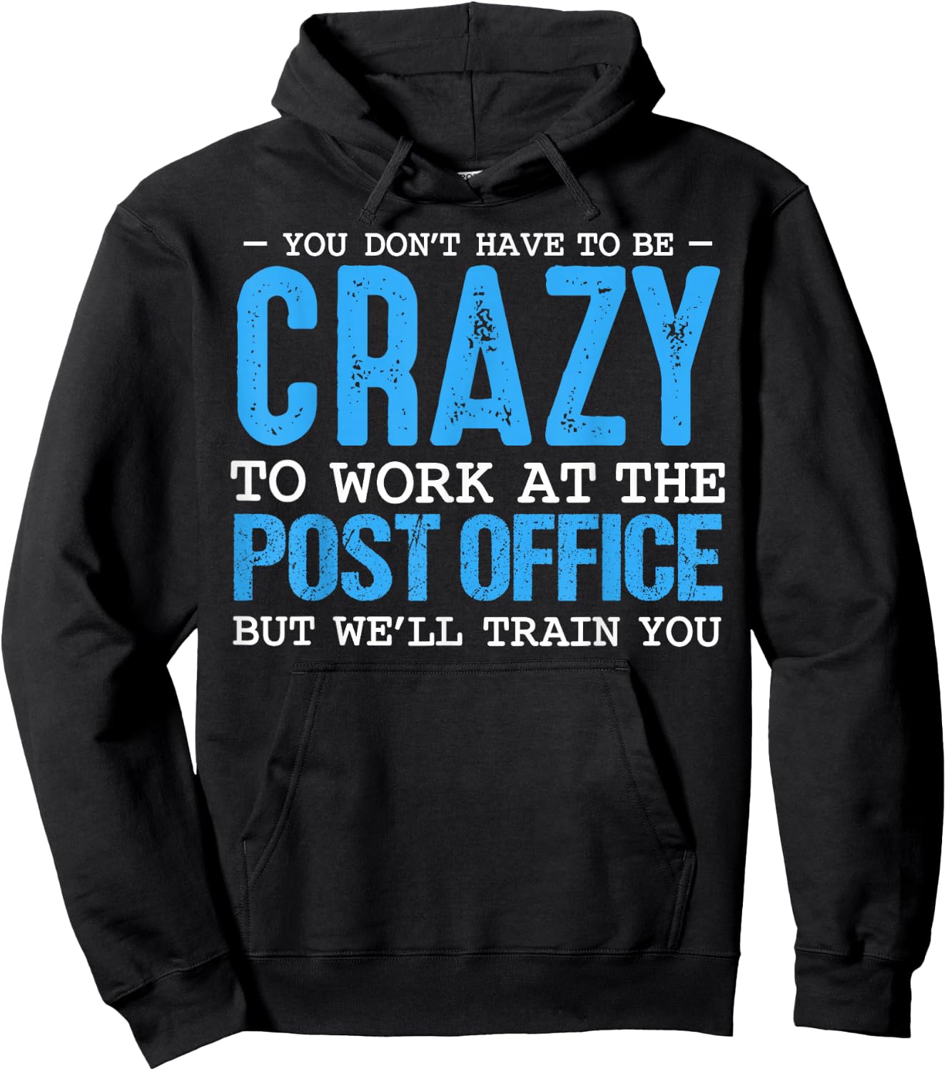 Funny Mail Carrier Postal Post Office Worker Postman Mailman Hoodie - Hoodie | Black