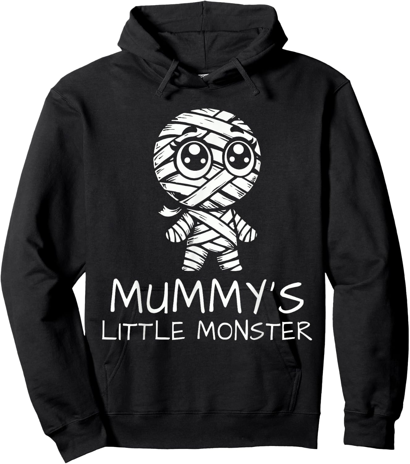 Mummy's Little Monster Halloween Costume Hoodie - Hoodie | Black