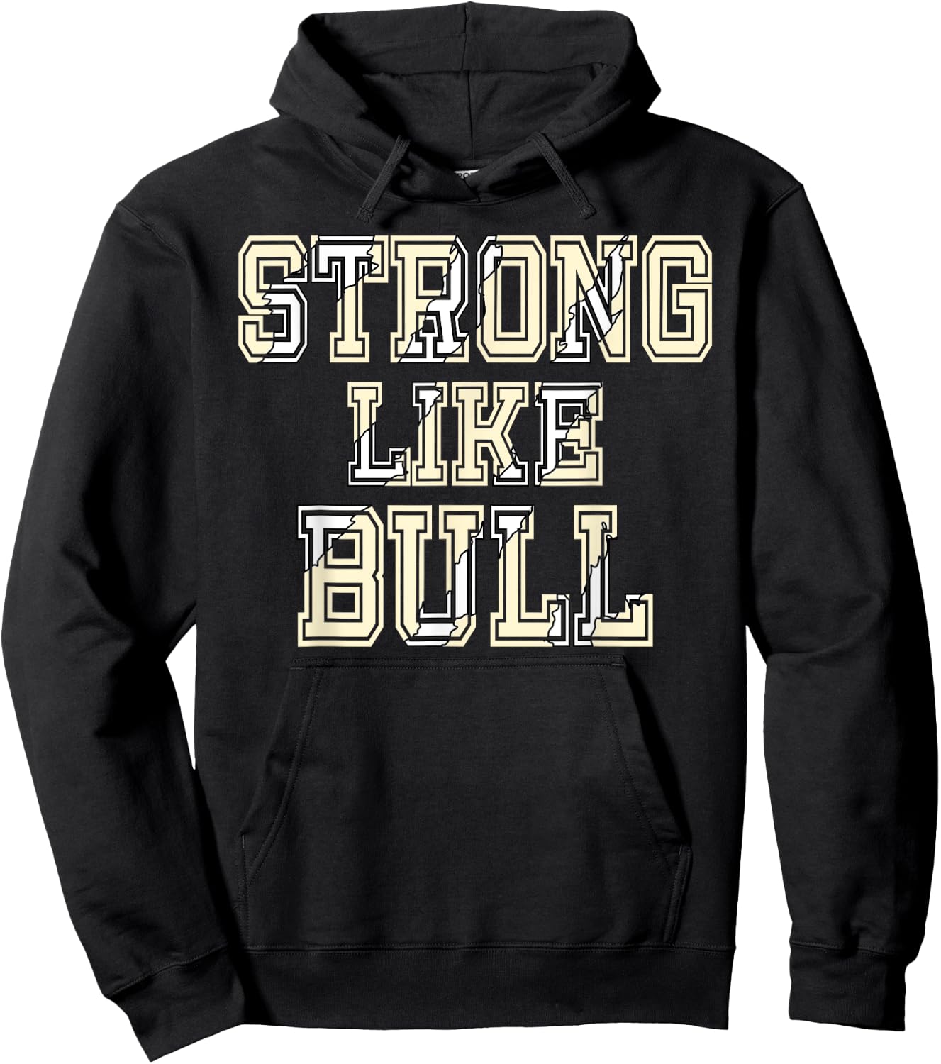 Strong Like Bull Bodybuilding And Power Lifting Hoodie - Hoodie | Black