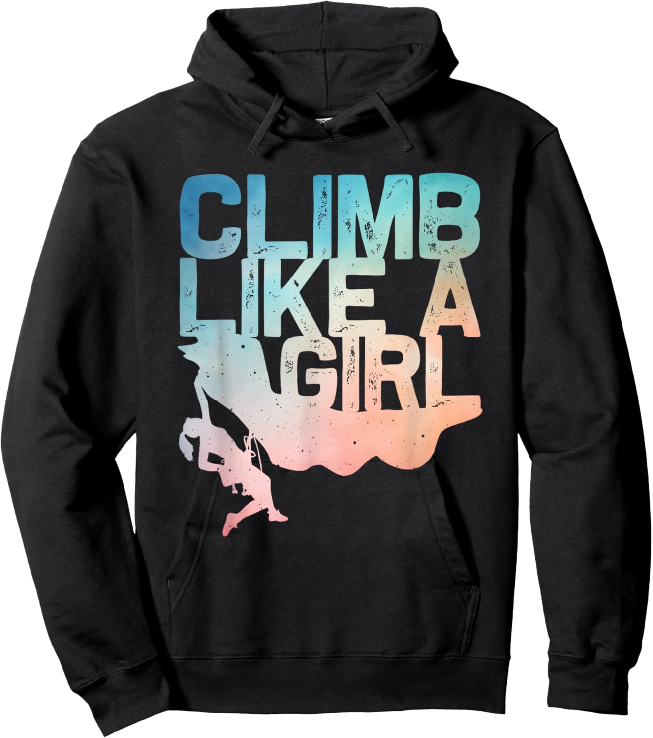 Funny Rock Climbing Design For Girls Women Kids Rock Climber Hoodie - Hoodie | Black