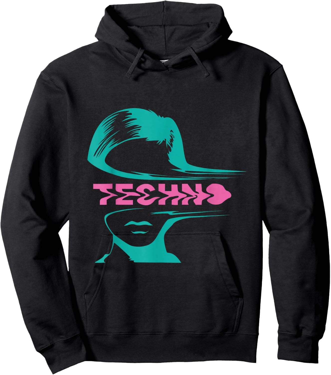 Techno Music Techno Fan Musician DJ Hoodie - Hoodie | Black