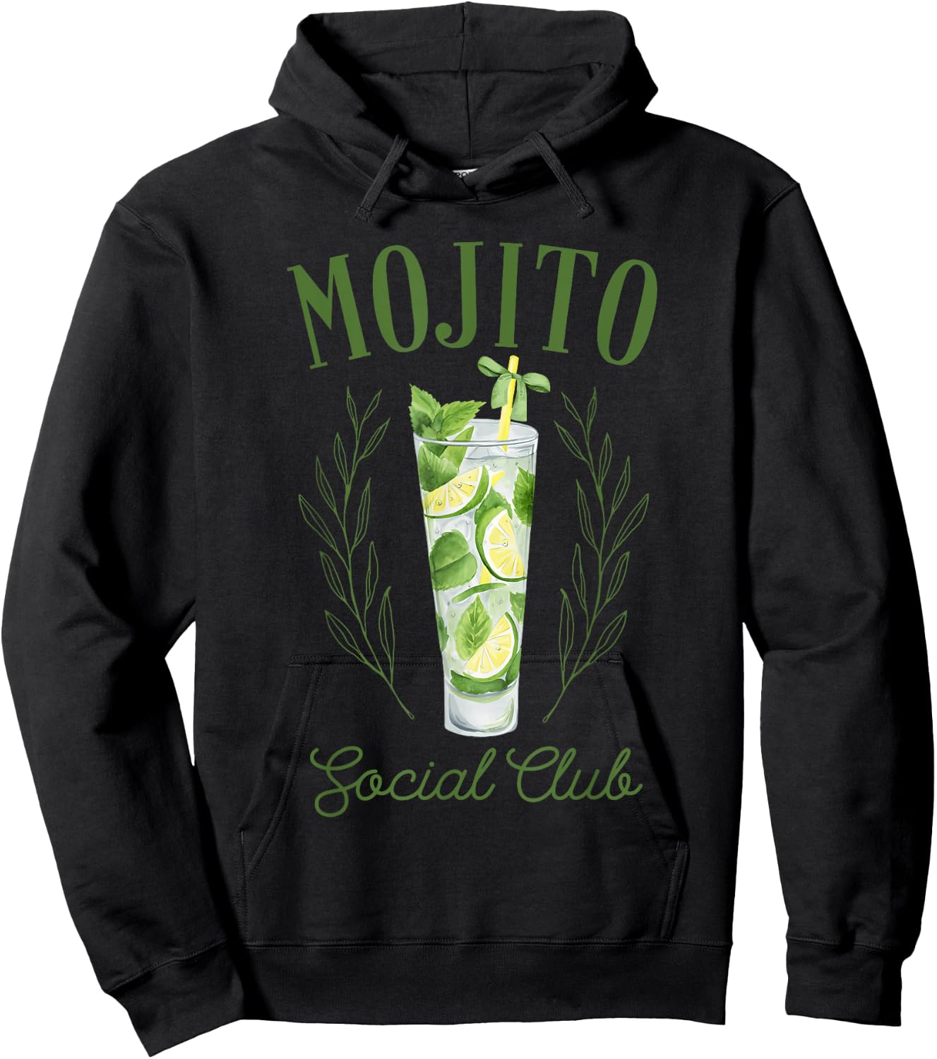 Mojito Social Club Funny Mojito Lovers Apparel Hoodie - Hoodie | Black