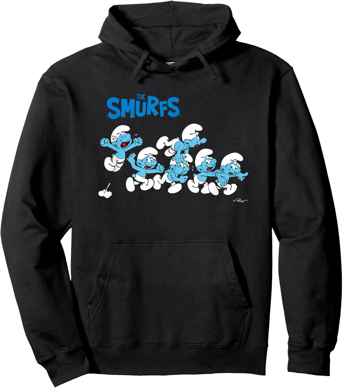 The Smurfs All Excited Hoodie - Hoodie | Black