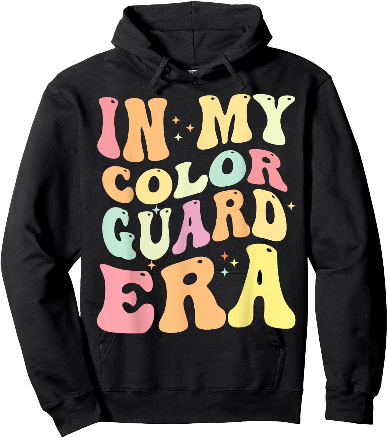 In My Color Guard Era Birthday Color Guard Senior Mom Hoodie - Hoodie | Black