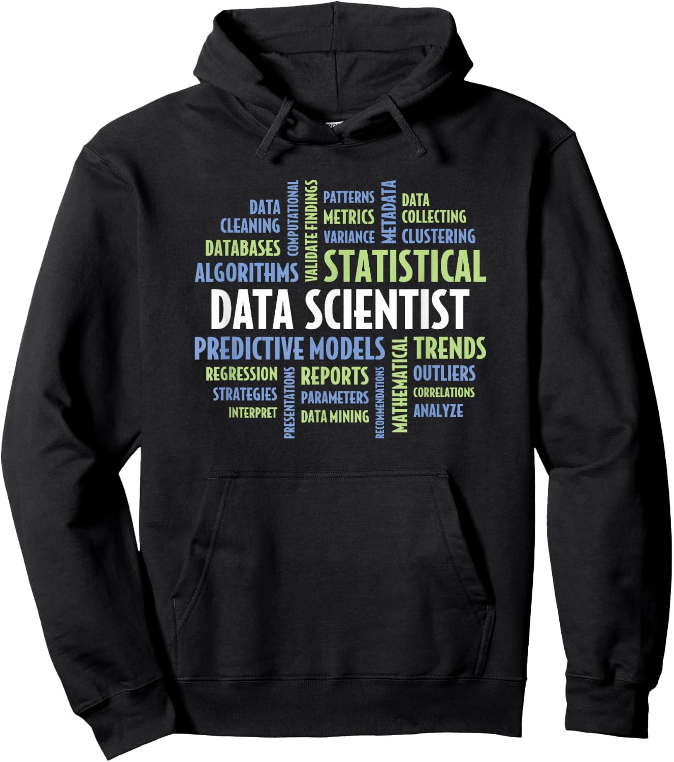 Data Science Quotes for Students and Data Scientist Hoodie - Hoodie | Black