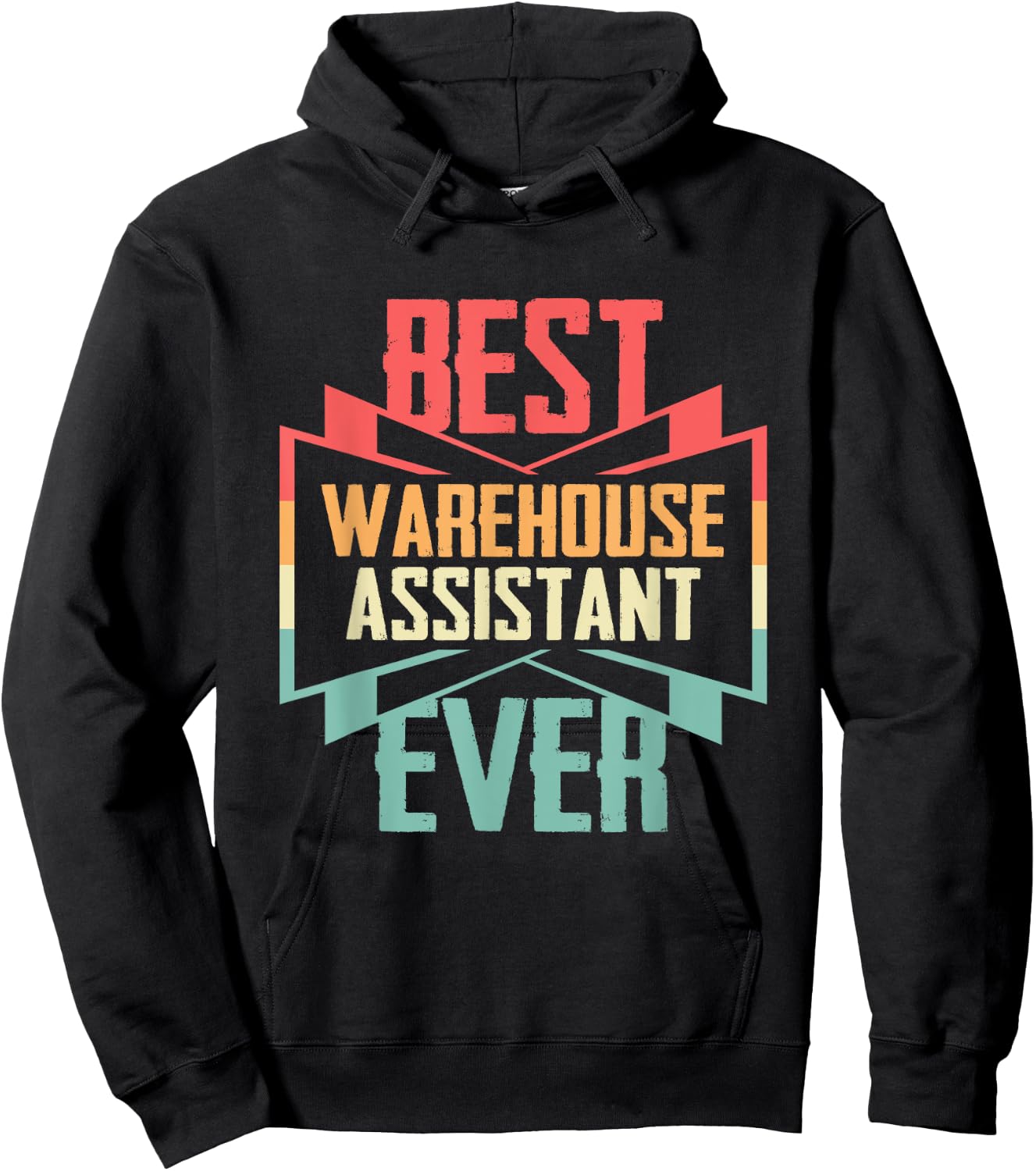 Vintage Best Warehouse Assistant Ever Hoodie - Hoodie | Black