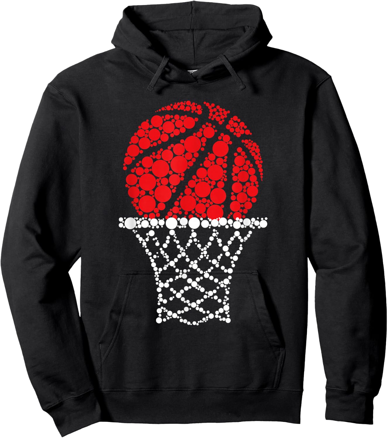 Basketball Dots Happy Dot Day For Kids Man Woman Hoodie - Hoodie | Black