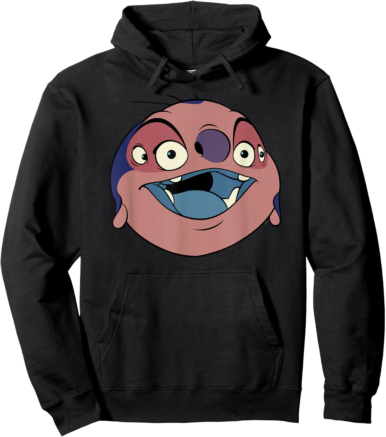 Disney Lilo & Stitch Jumba Jookiba Smiling Big Face Costume Hoodie - Hoodie | Black