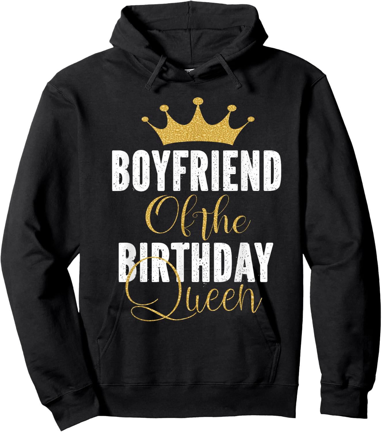 Boyfriend Of The Birthday Queen Girl Bday Party Gift Hoodie - Hoodie | Black