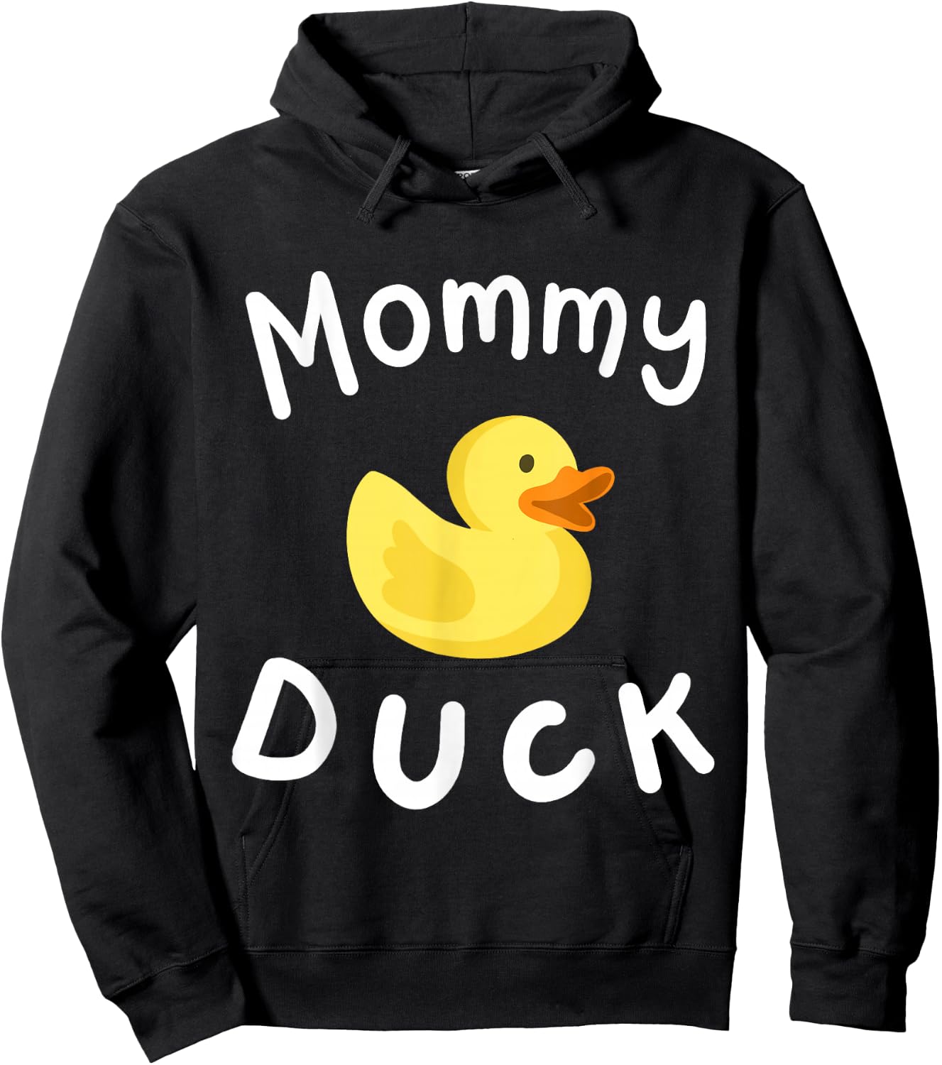 Mommy Duck Birthday Rubber Duck Lover Family Matching Women Hoodie - Hoodie | Black