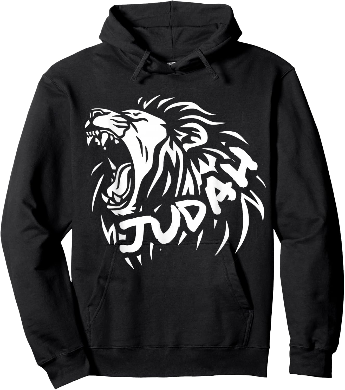 Hebrew Israelite Lion of Judah Yah Yahweh Design Hoodie - Hoodie | Black