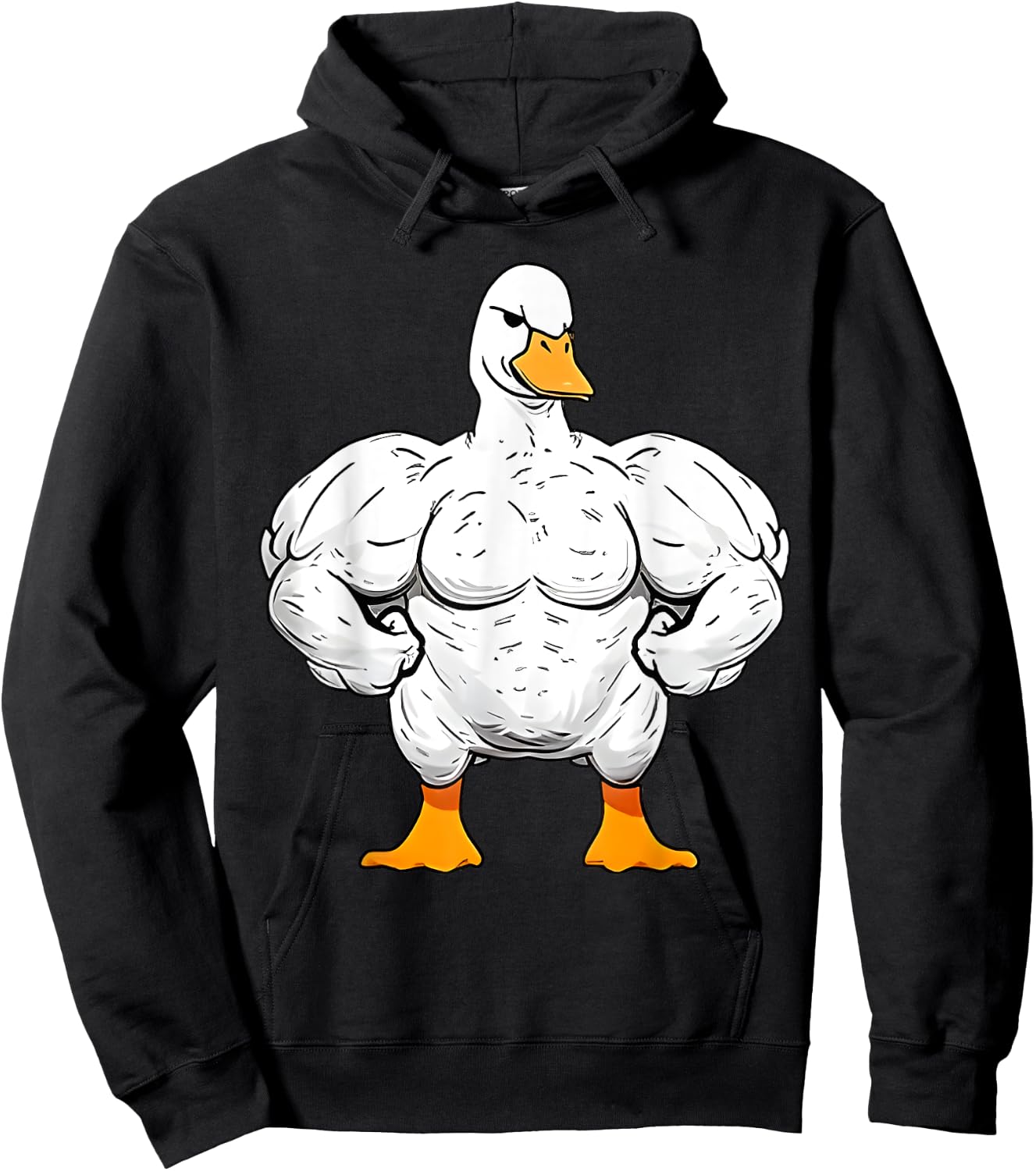 Strong Duck Gym Outfits Gym Lover Quackin Duck Weightlifting Hoodie - Hoodie | Black